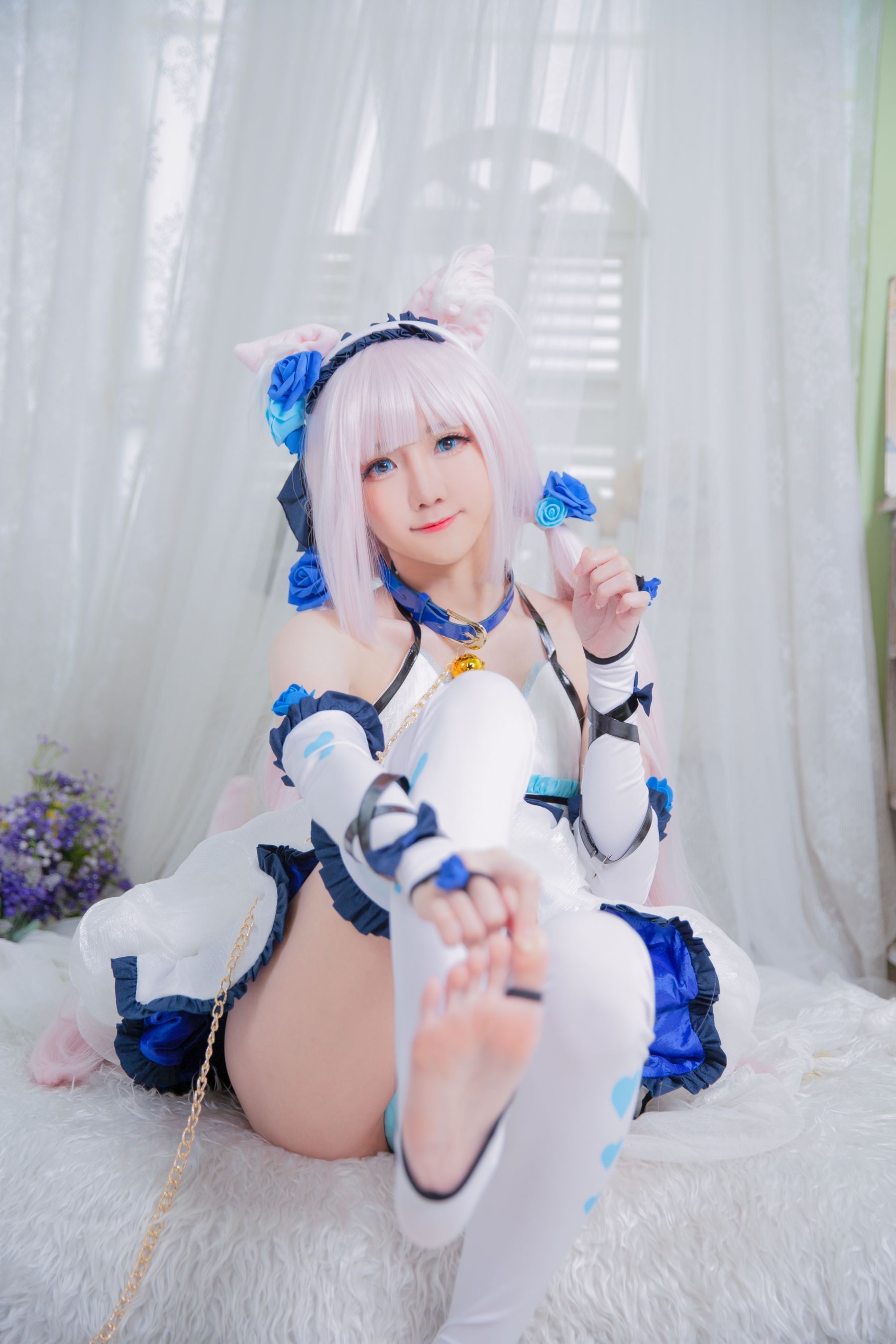 [福利COS] Sally Dorasnow - Nekopara Vanilla Lingerie