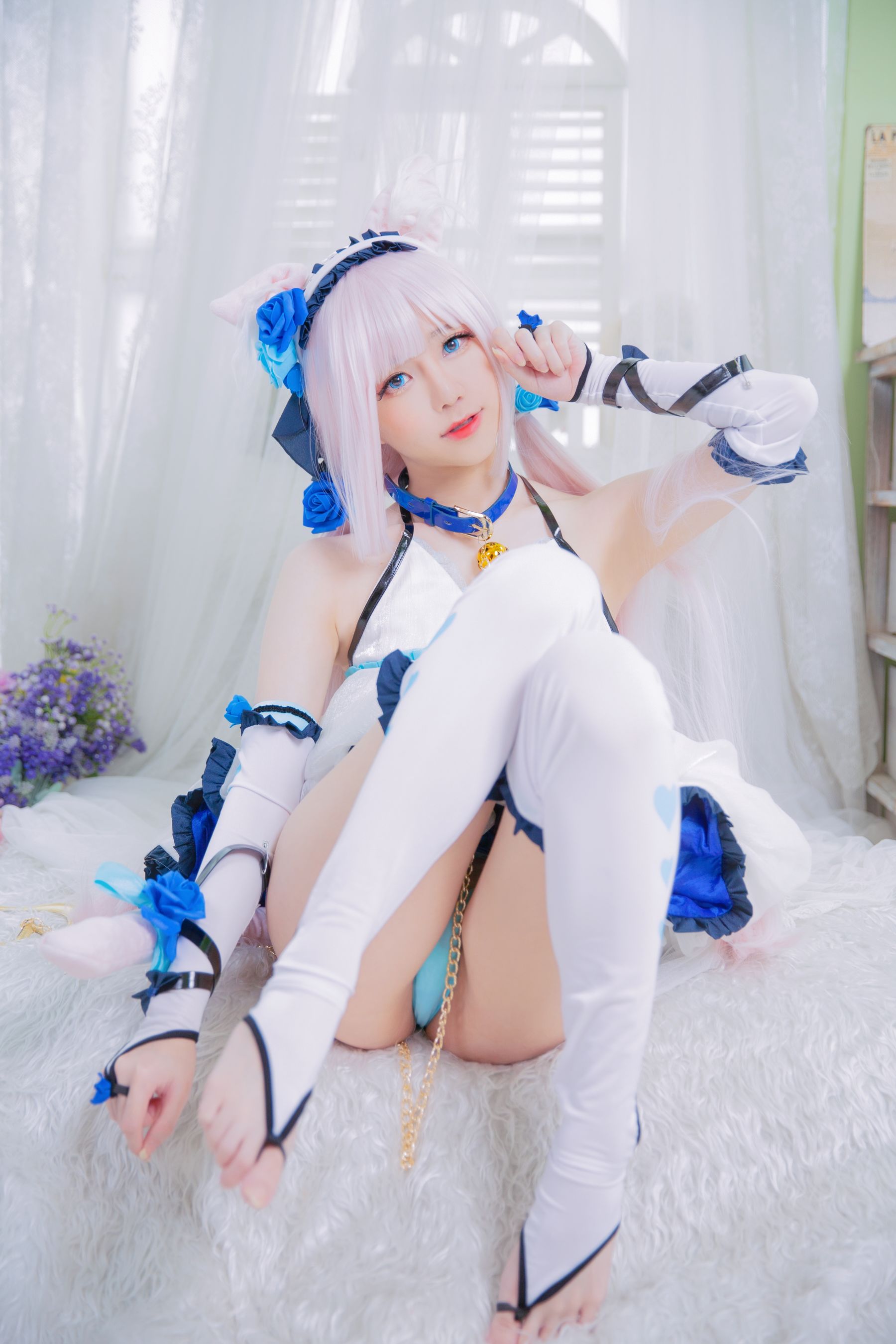 [福利COS] Sally Dorasnow - Nekopara Vanilla Lingerie