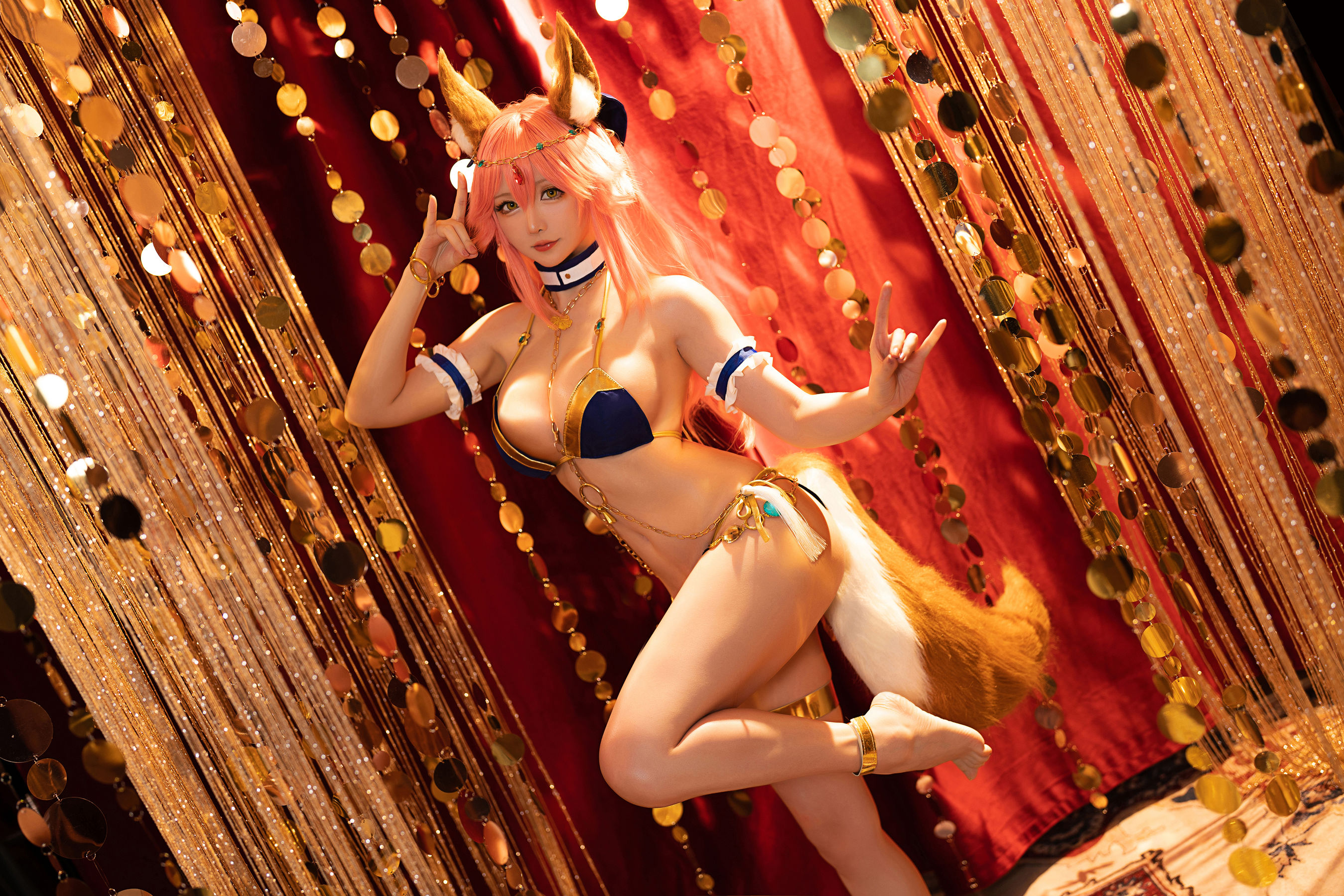 [网红COSER] Coser小姐姐星之迟迟 - 玉藻前舞娘