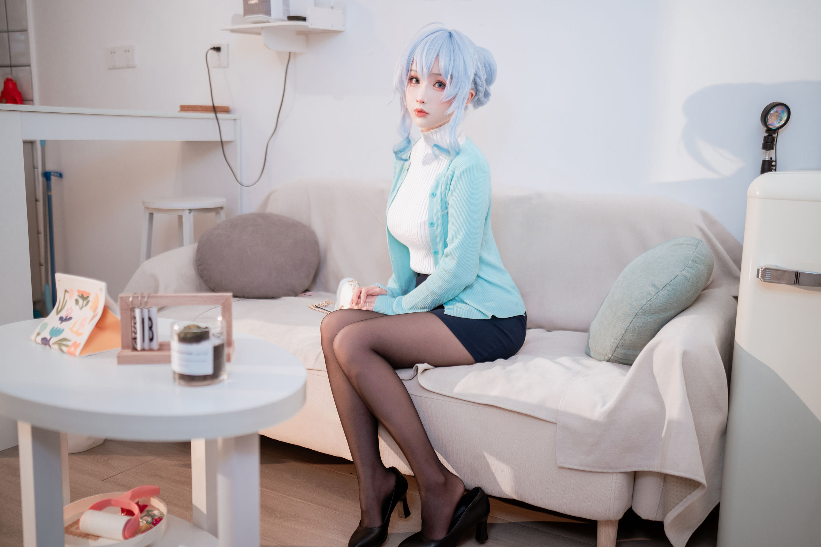 [福利COS] COS福利rioko凉凉子(肉扣热热子) - 雪女