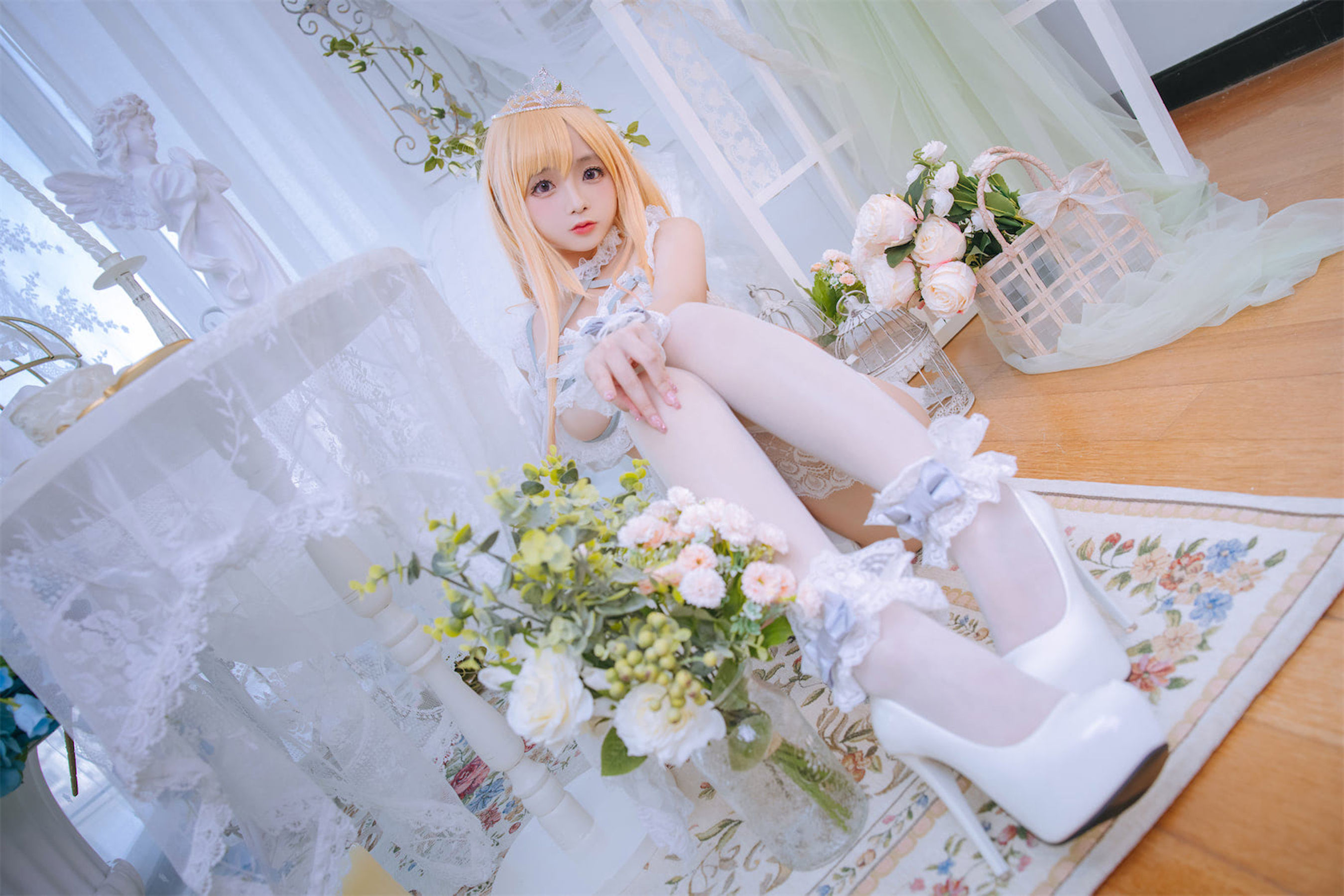 [福利COS] Cosplay日奈娇 - 喜多川海梦 花嫁