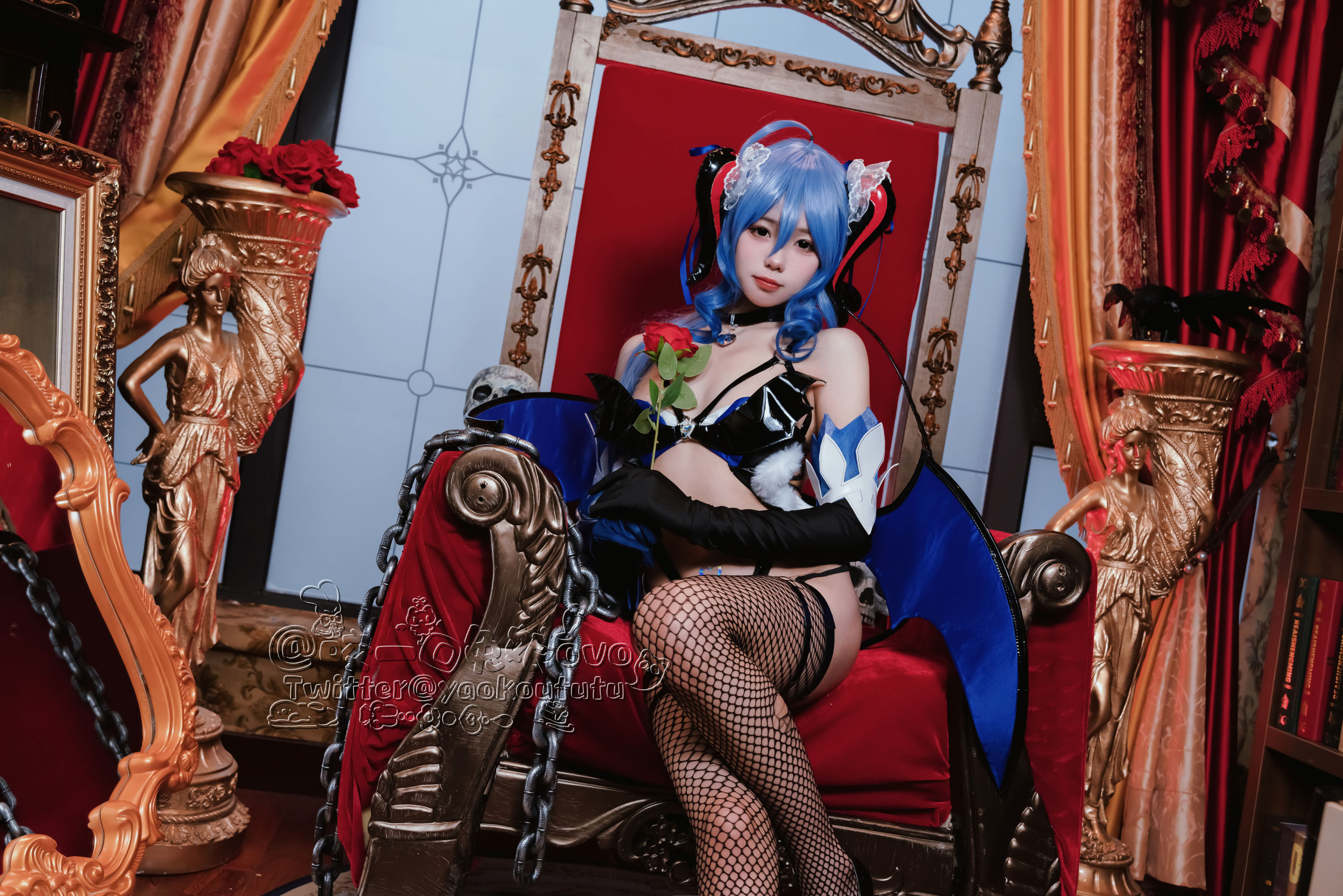 [福利COS] 咬一口兔娘 - 甘雨魅魔