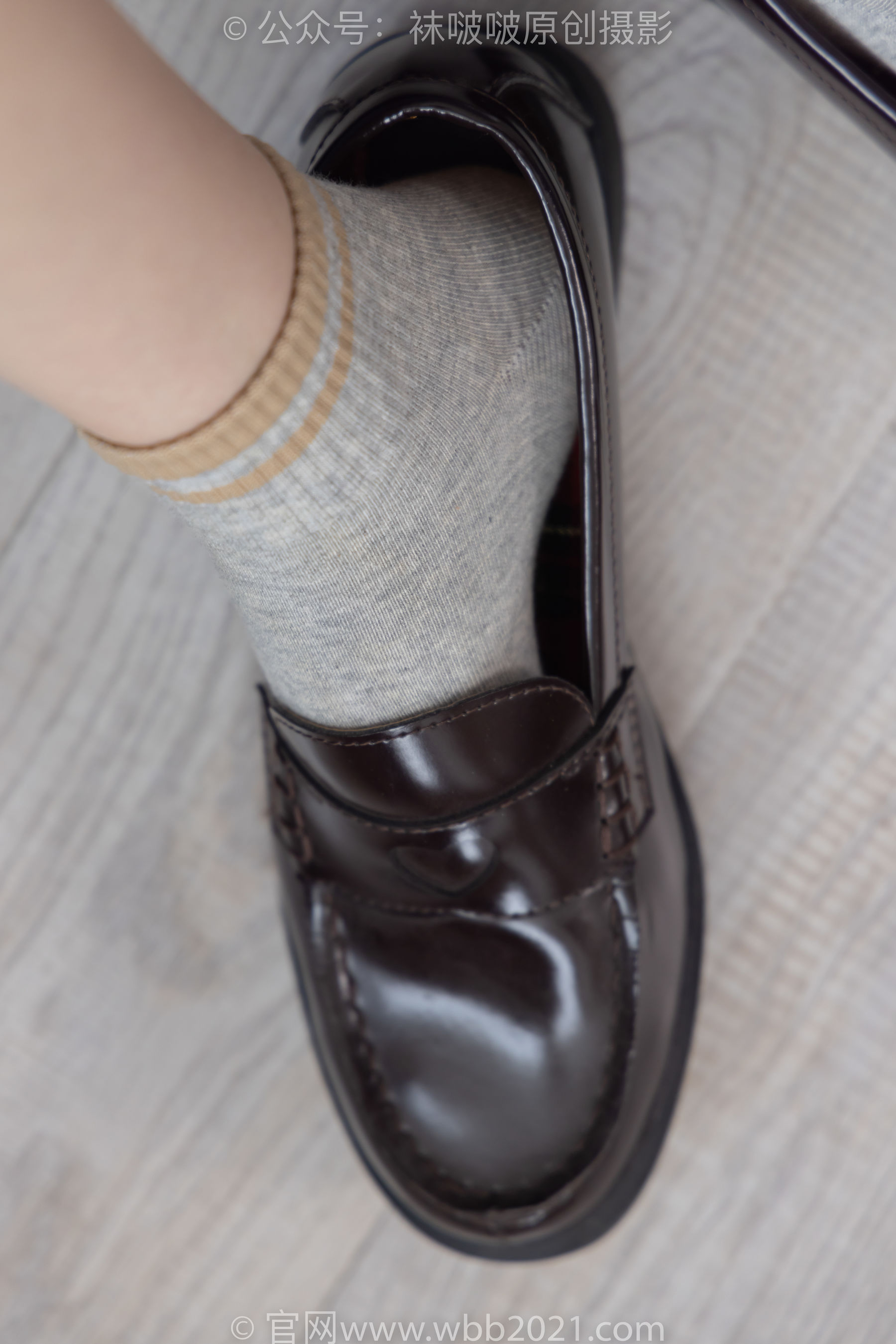 BoBoSocks袜啵啵 No.250 稚予 -板鞋、皮鞋、白棉袜、灰棉袜