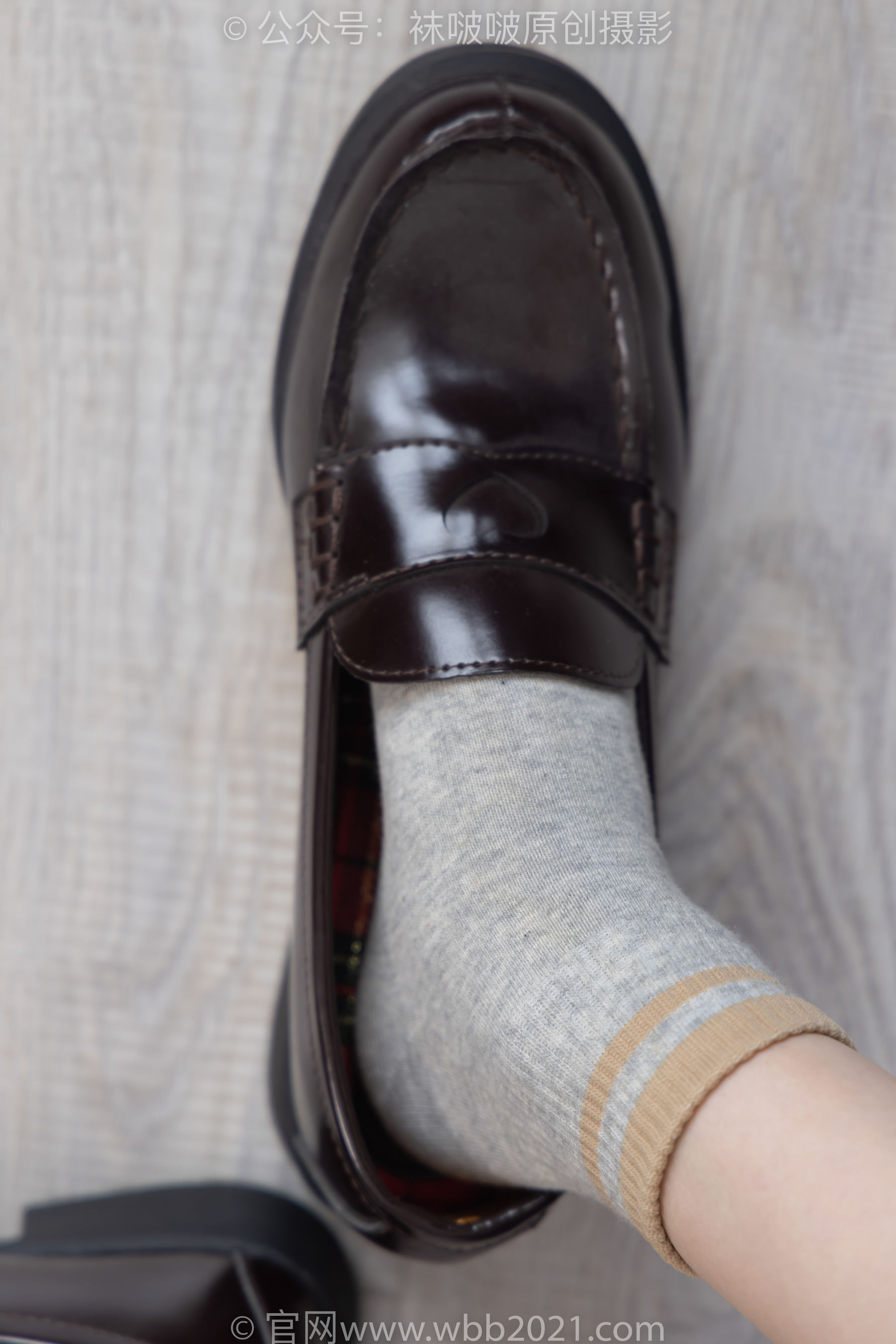BoBoSocks袜啵啵 No.250 稚予 -板鞋、皮鞋、白棉袜、灰棉袜