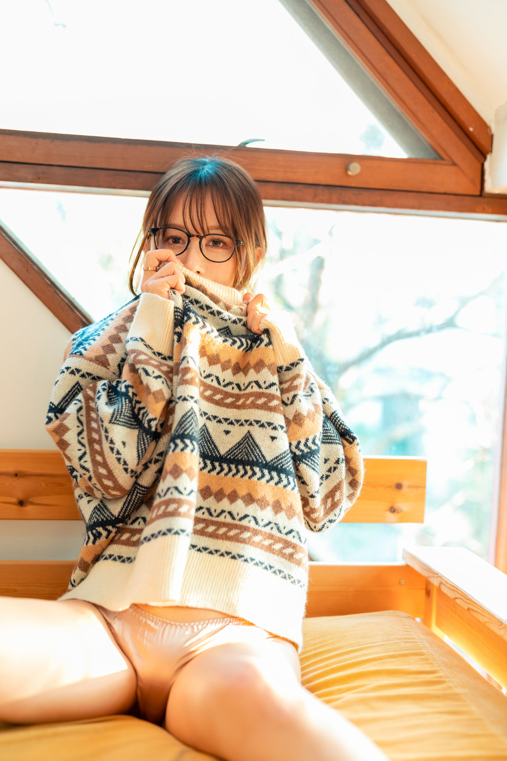 いくみ – (193iKkyu3) [Fantia] 2023年03月 Warm and Fluffy Knit Teasing