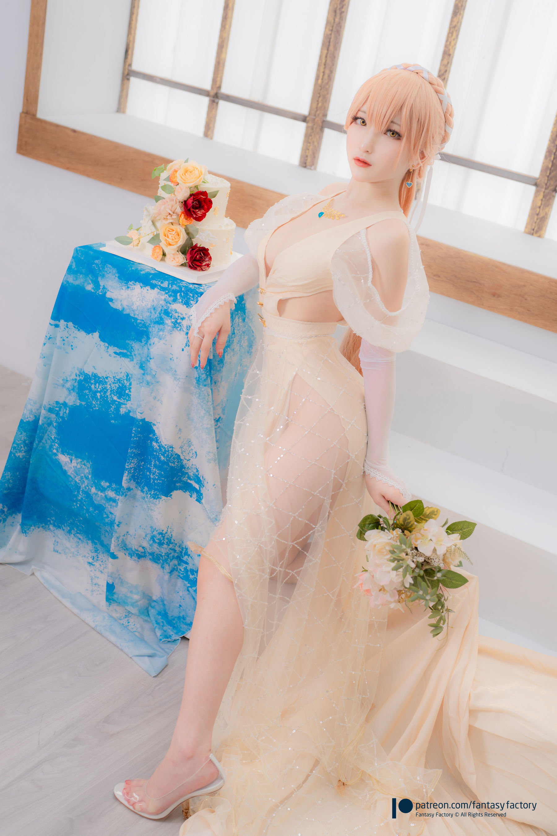 [Fantasy Factory] 小丁 Cosplay写真 - 2022.02 Ots-14 Wedding dress