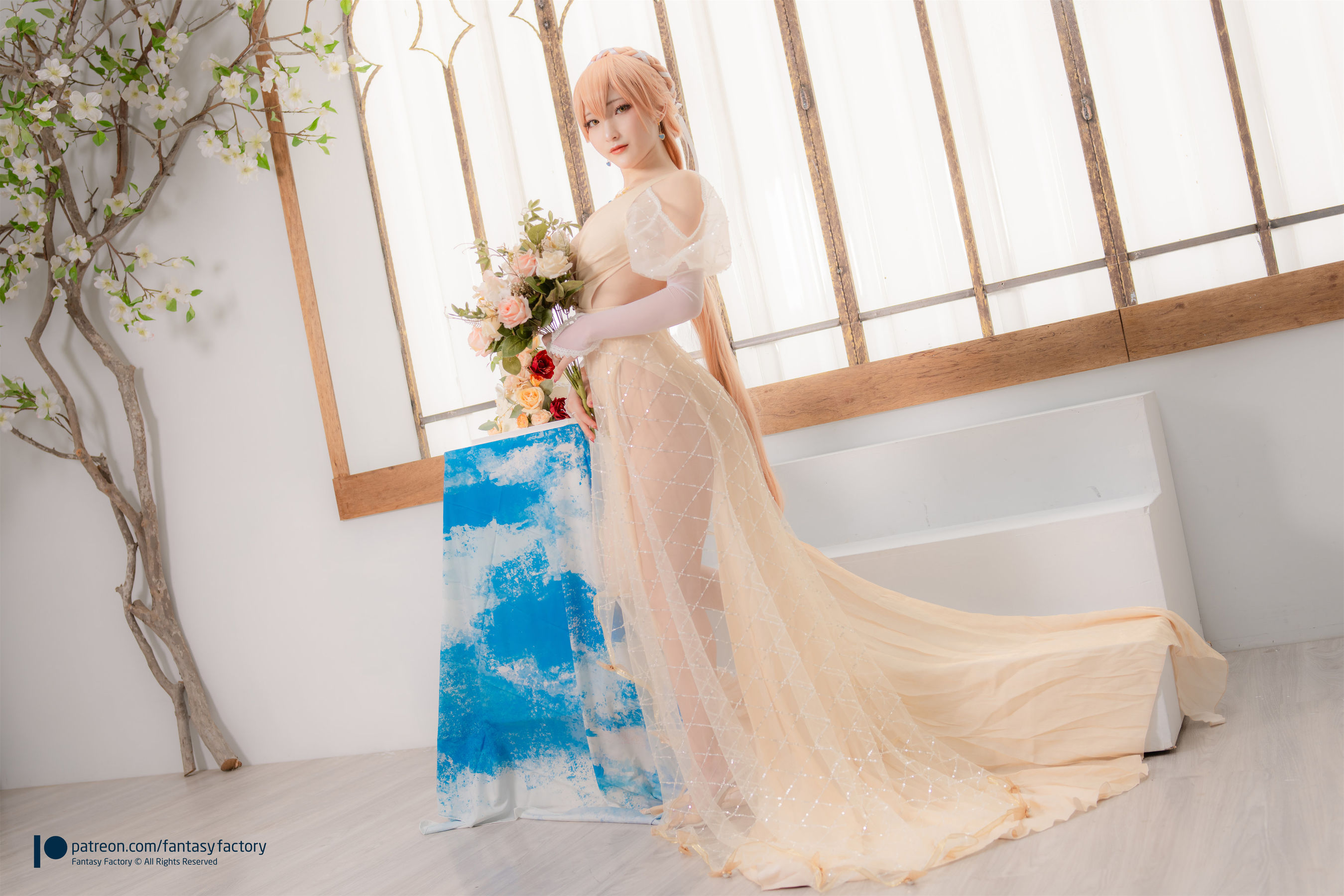 [Fantasy Factory] 小丁 Cosplay写真 - 2022.02 Ots-14 Wedding dress