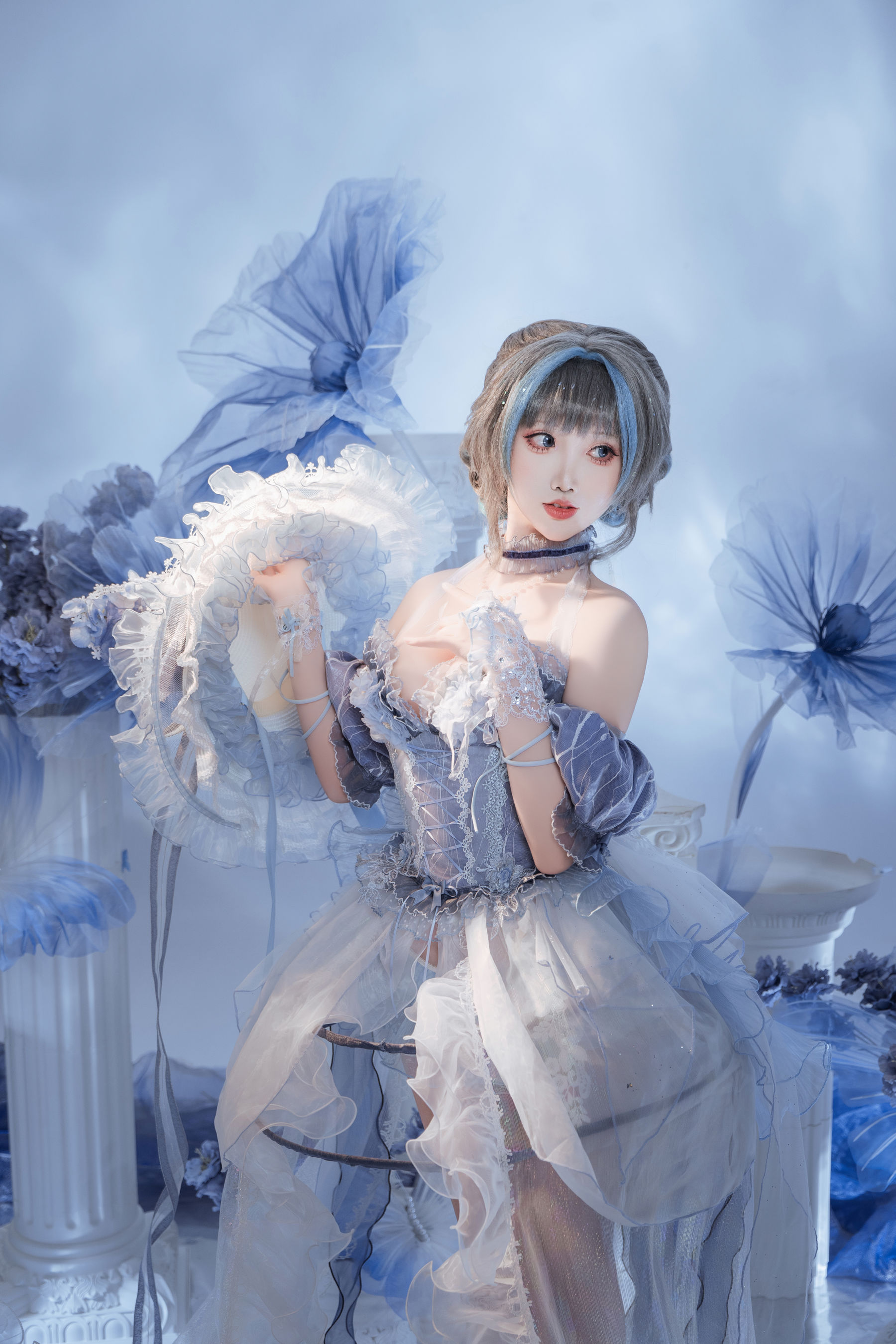 可爱人气Coser 面饼仙儿 - 碧蓝航线 柴郡礼服