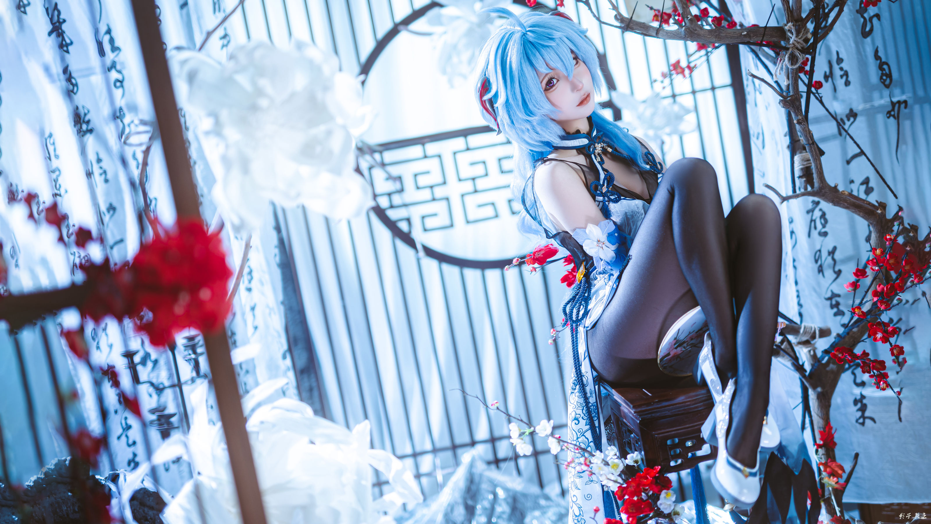 动漫博主蠢沫沫 - 原神 甘雨旗袍