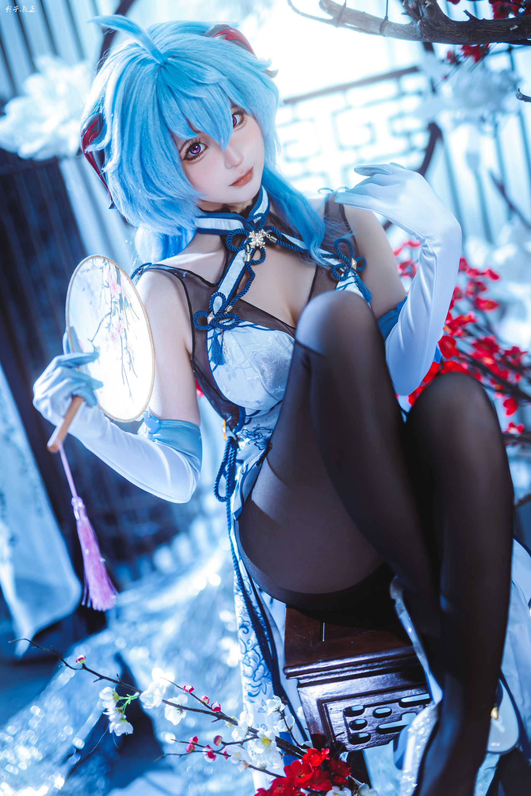 动漫博主蠢沫沫 - 原神 甘雨旗袍