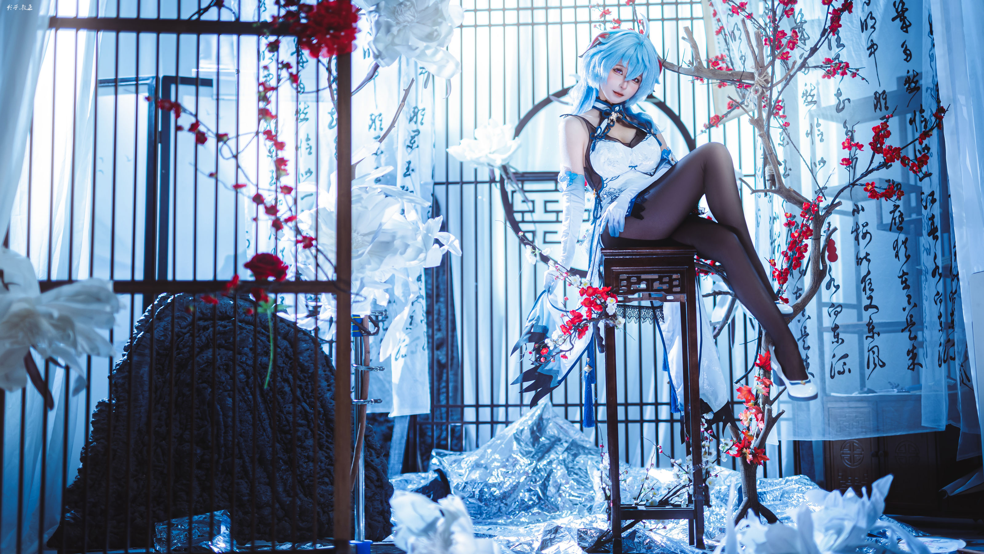 动漫博主蠢沫沫 - 原神 甘雨旗袍