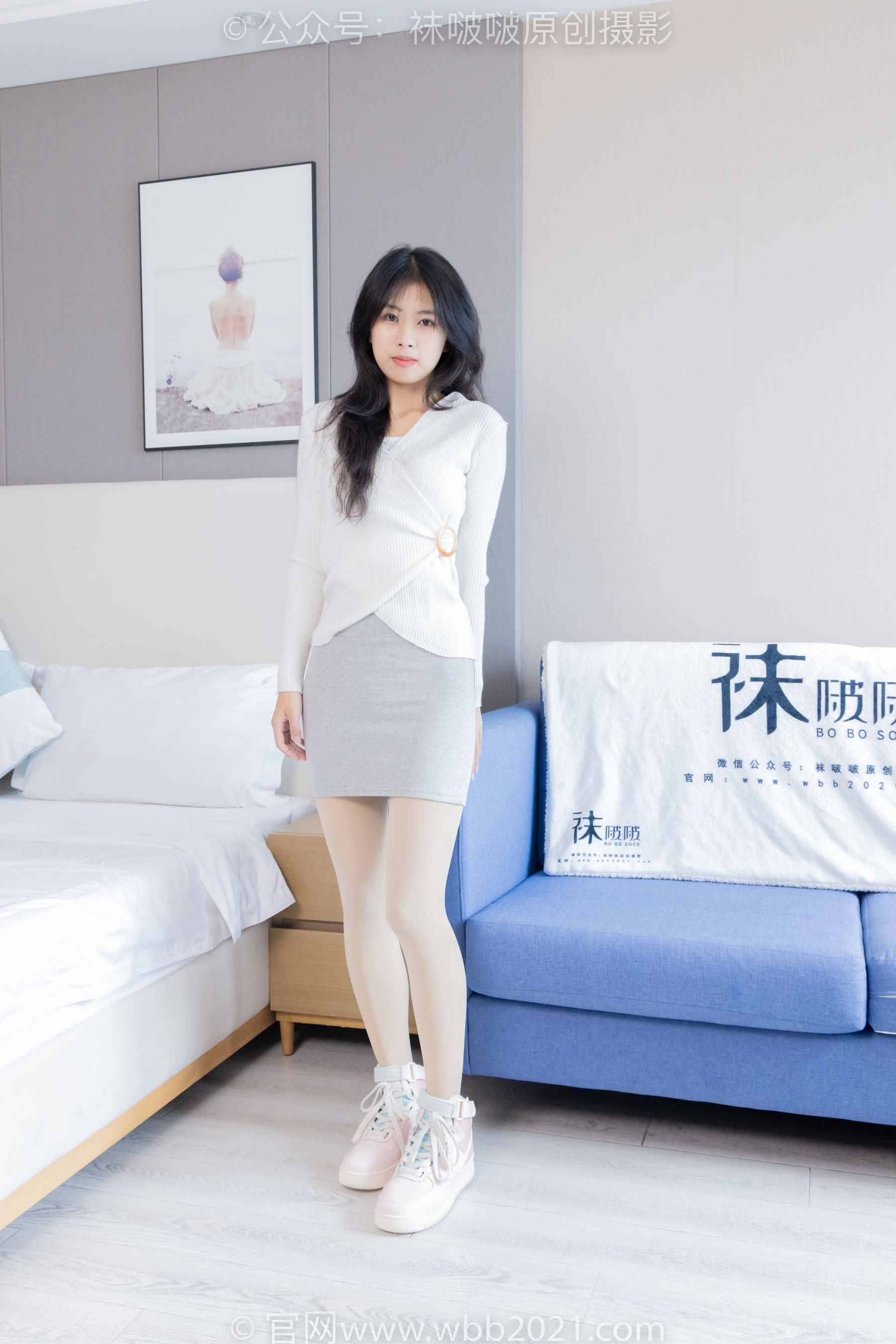 BoBoSocks袜啵啵 No.462 奶油 -板鞋、厚肉丝、黑丝