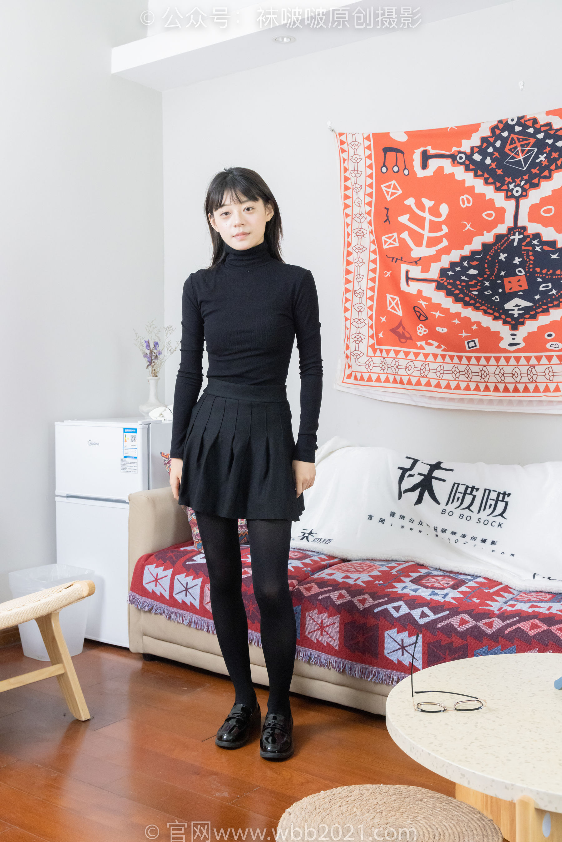 BoBoSocks袜啵啵 No.466 糯米 - 皮鞋、厚黑丝