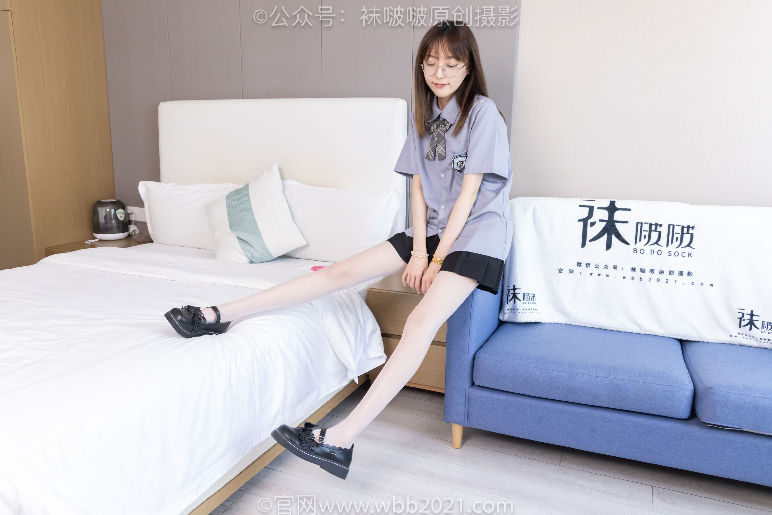 BoBoSocks袜啵啵 No.460 稚予 -JK制服、皮鞋、帆布鞋、薄白丝