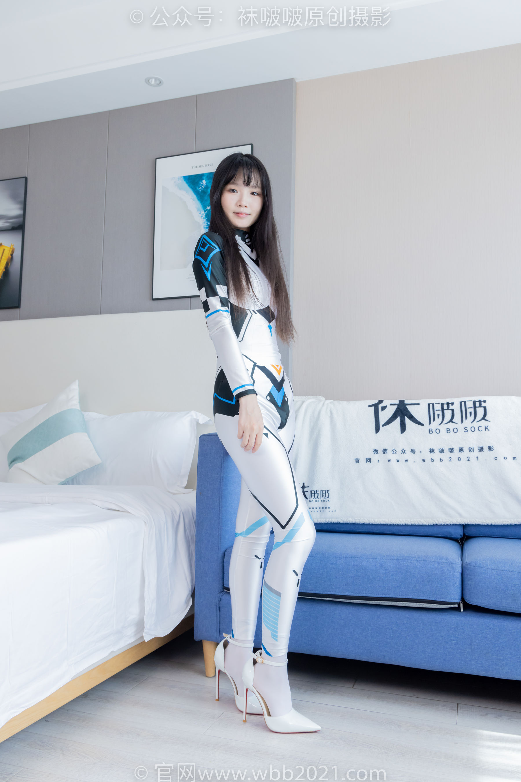 BoBoSocks袜啵啵 No.463 甜甜圈 -高跟鞋、厚白丝、裸足、连体衣裤里丝