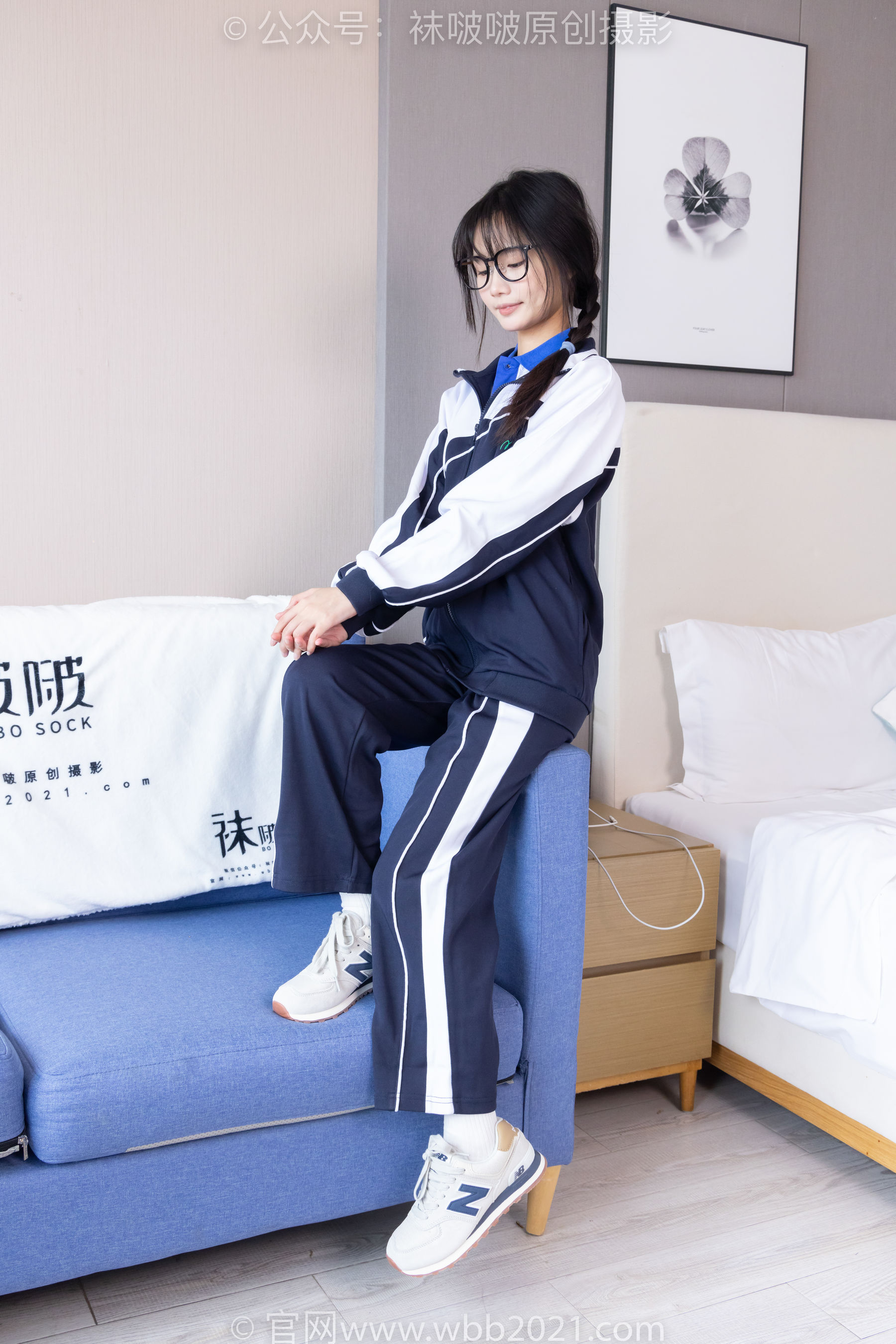 BoBoSocks袜啵啵 No.456 甜甜圈 -运动鞋、白棉袜、裸足、校服