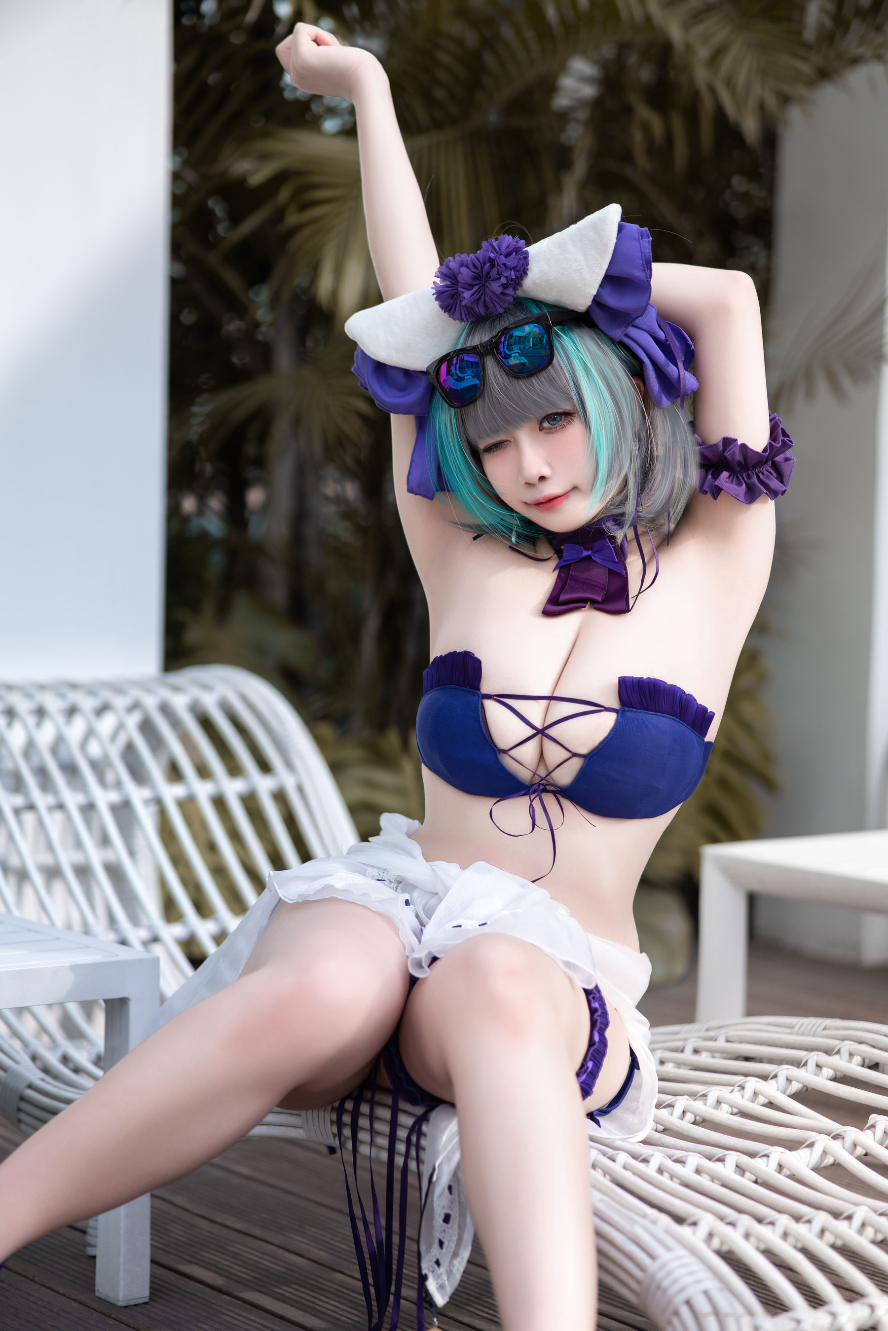 贞子蜜桃 - 碧蓝航线 柴郡泳装