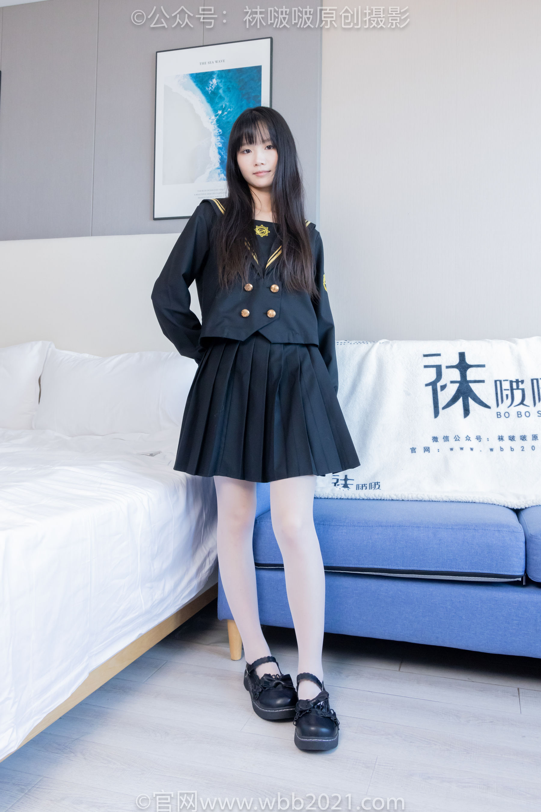 BoBoSocks袜啵啵 No.450 甜甜圈 皮鞋、白丝、裸足、裸足印泥踩脚印剧情