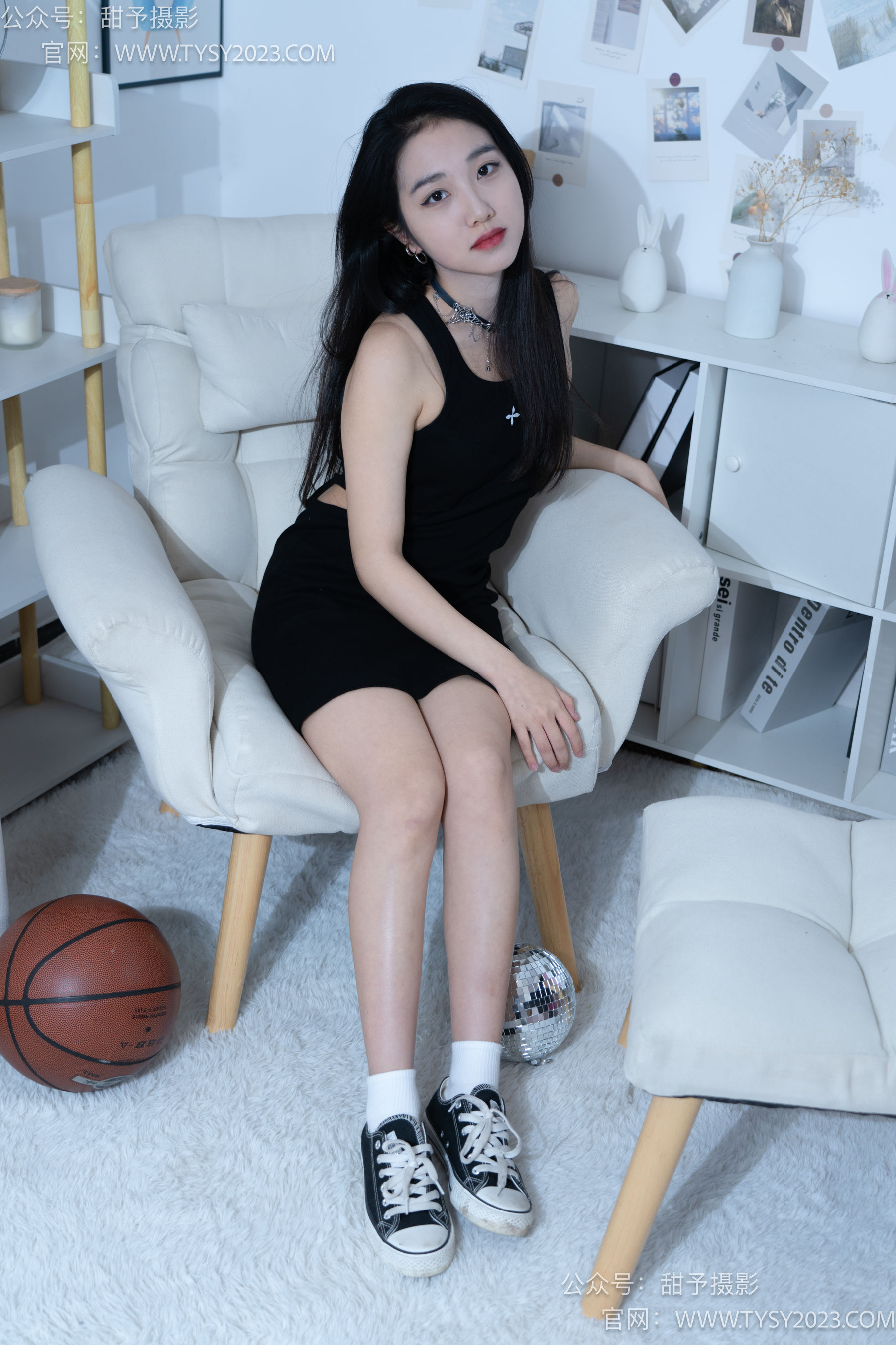 甜予摄影 No.082 筱筱 -帆布鞋、白棉袜、裸足