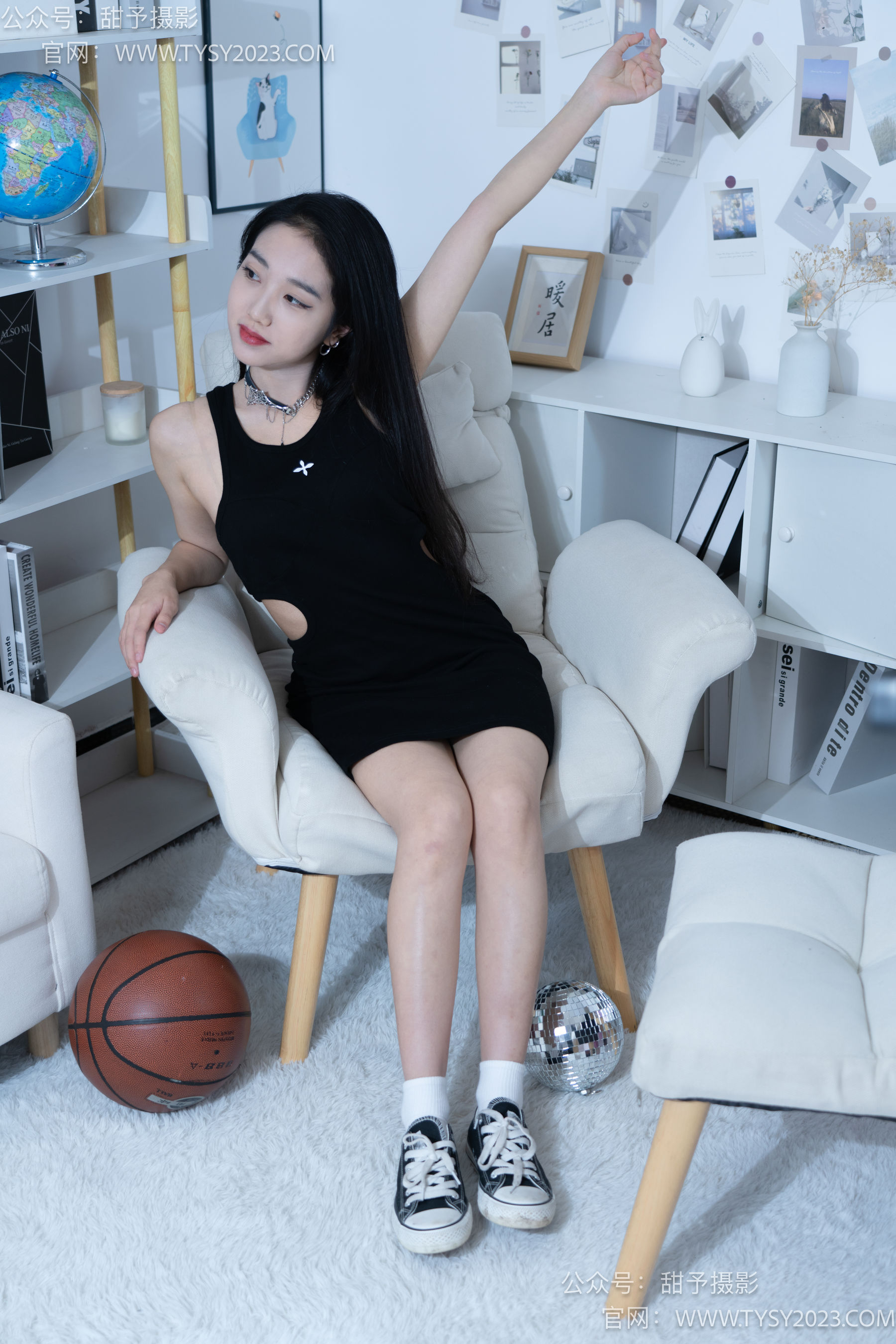 甜予摄影 No.082 筱筱 -帆布鞋、白棉袜、裸足