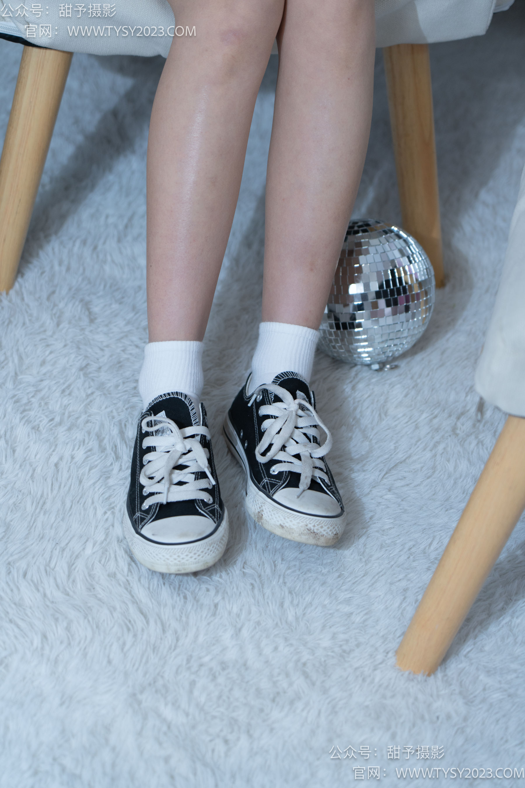 甜予摄影 No.082 筱筱 -帆布鞋、白棉袜、裸足