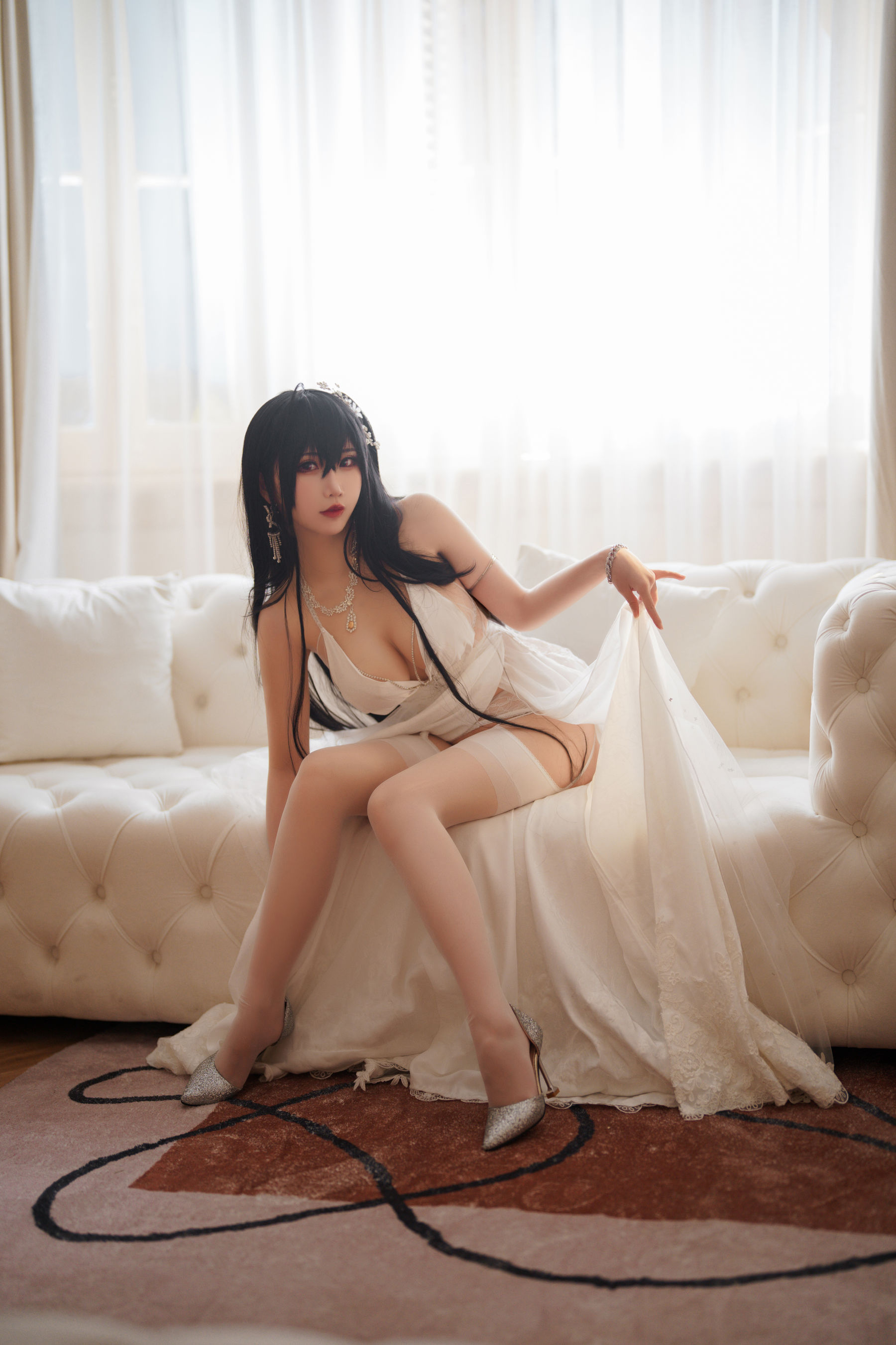 可爱人气Coser面饼仙儿 - 碧蓝航线 大凤 婚纱