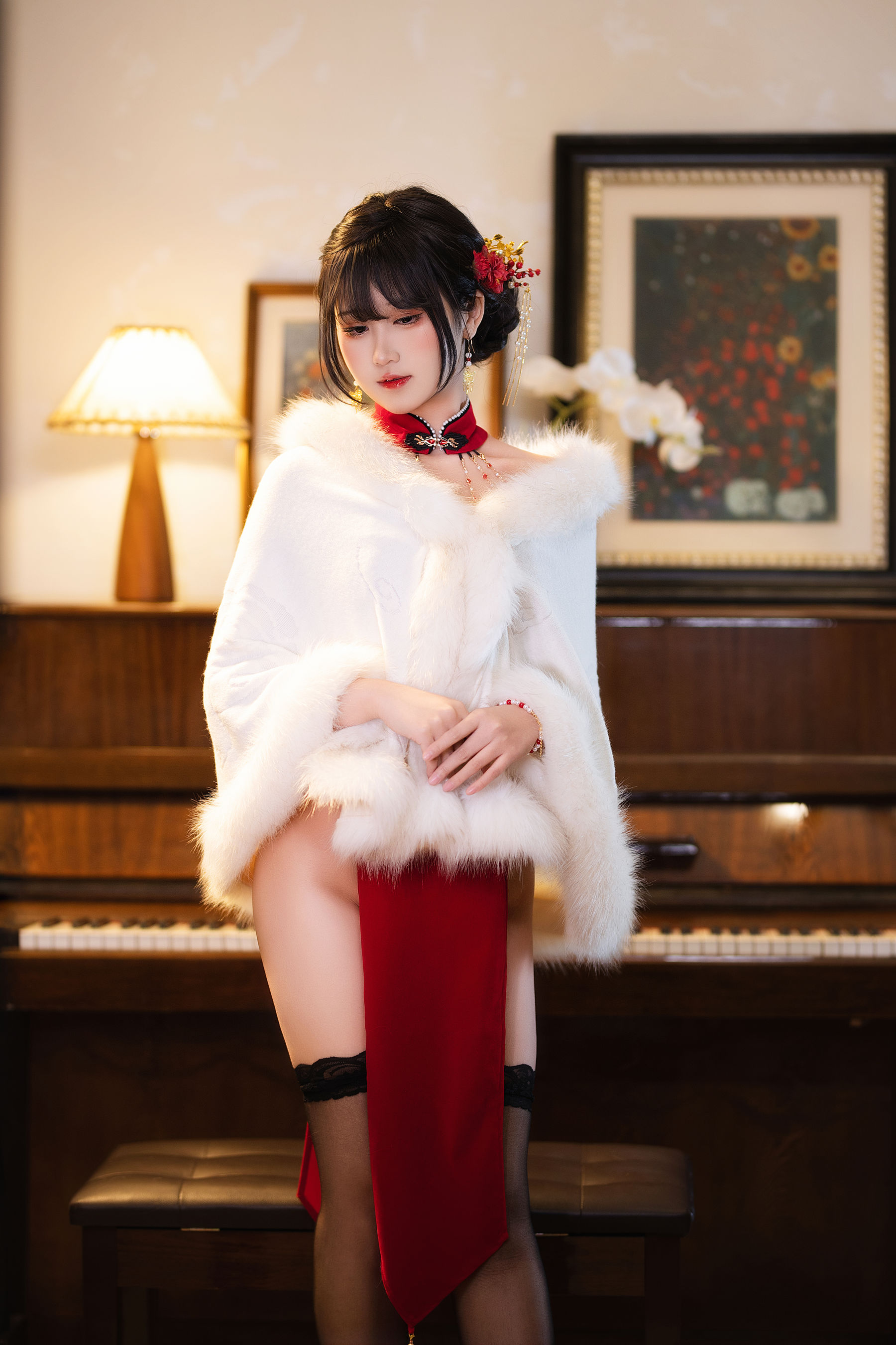 微博妹子三度_69 - 红丝绒旗袍