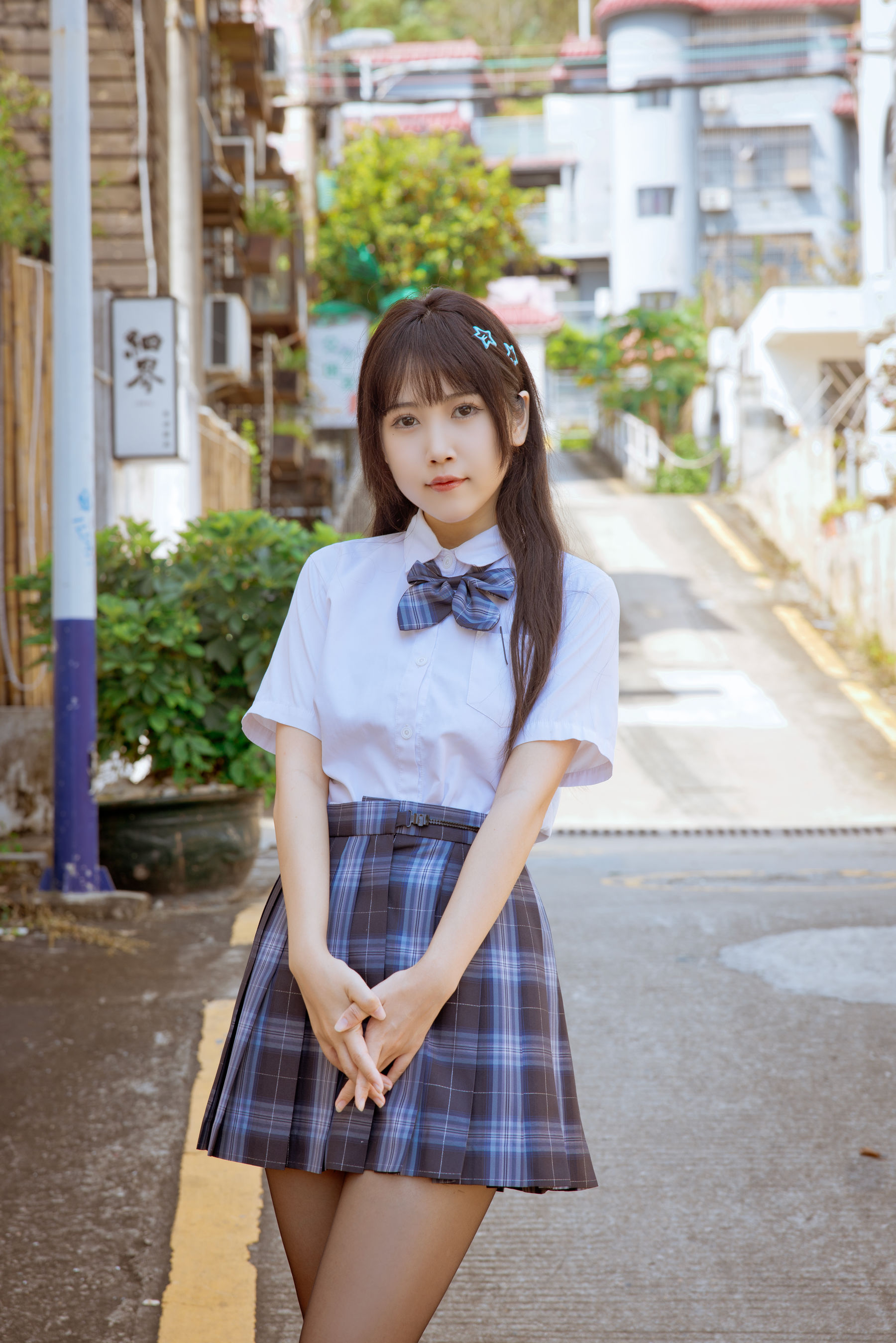 微博人气Coser不呆猫 - 泳衣JK学妹