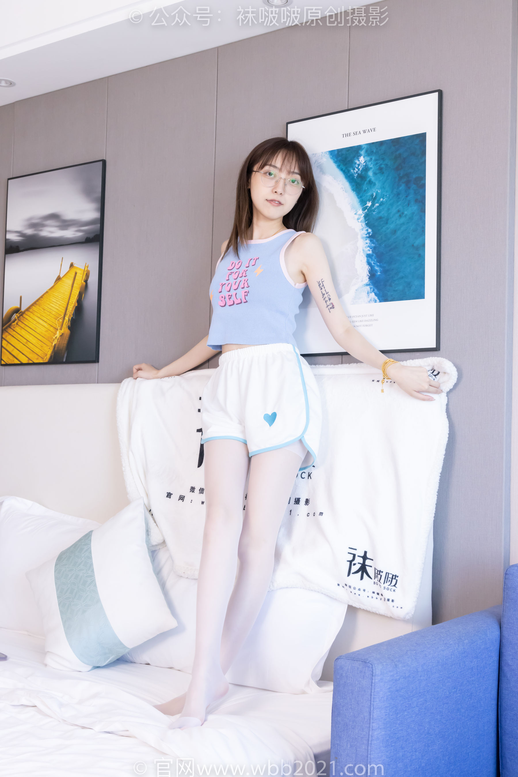 BoBoSocks袜啵啵 No.479 稚予 - 短靴、长筒白棉袜、白丝