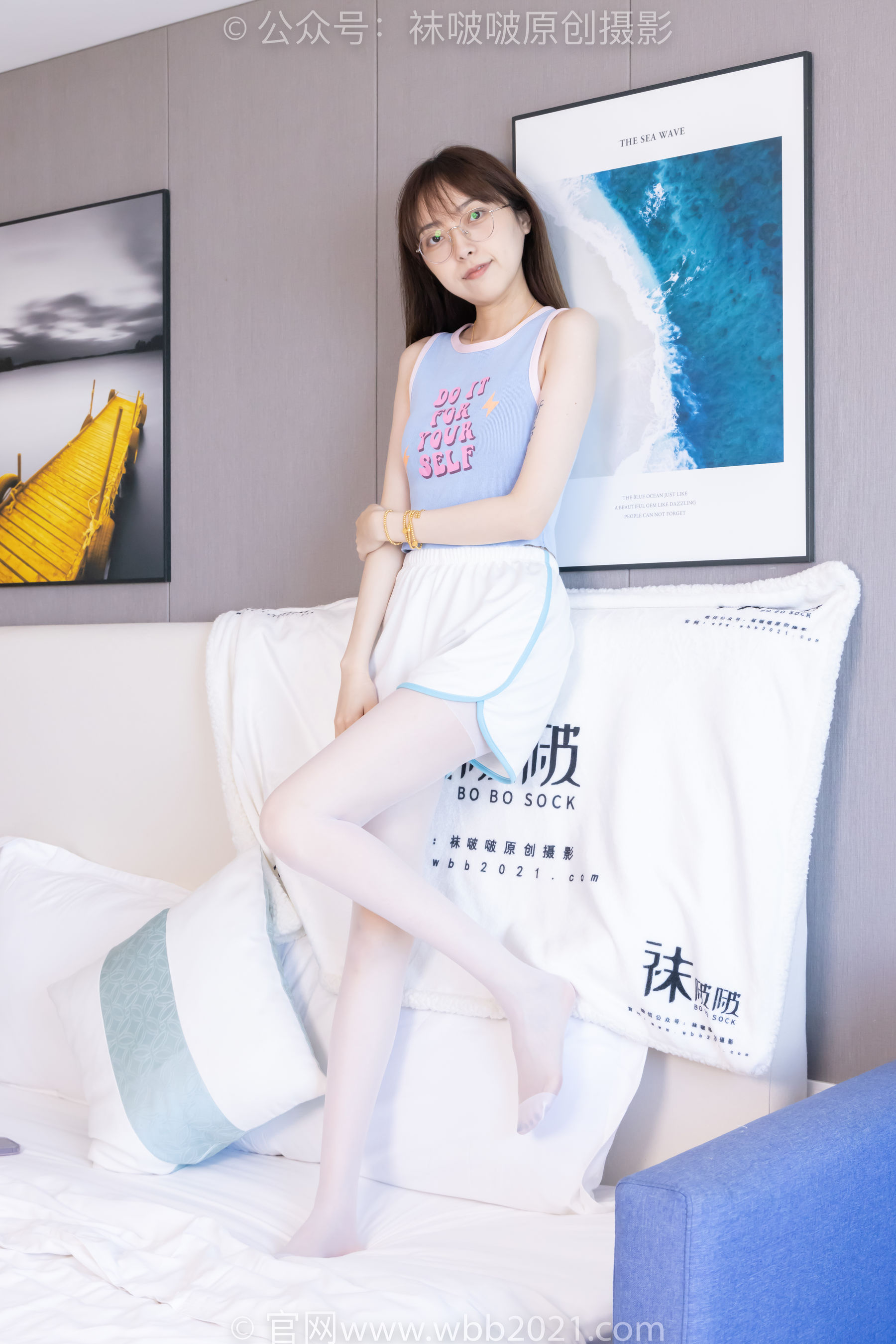 BoBoSocks袜啵啵 No.479 稚予 - 短靴、长筒白棉袜、白丝