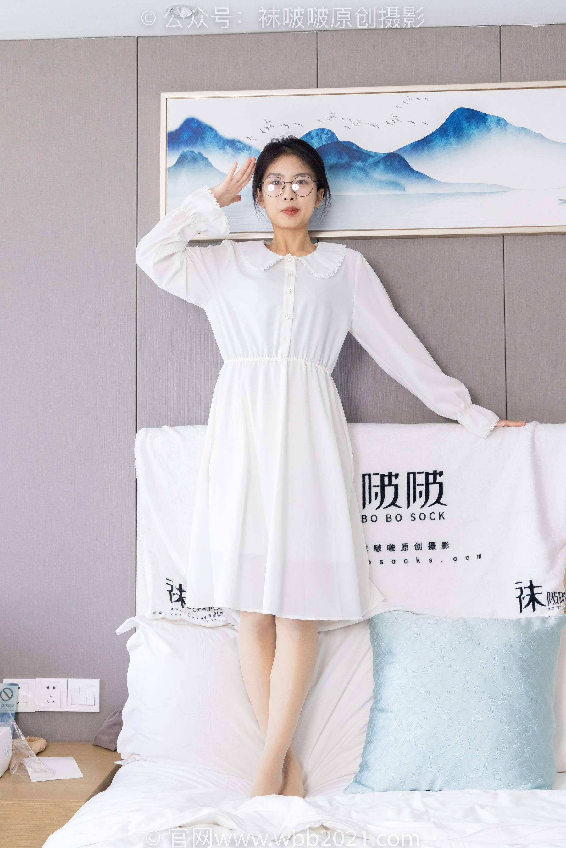 BoBoSocks袜啵啵 No.494 奶油 - 帆布鞋、薄肉丝、薄肉丝踩小蛋糕剧情