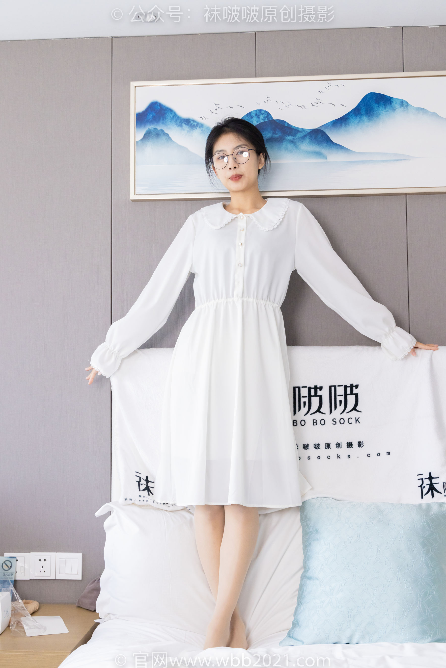 BoBoSocks袜啵啵 No.494 奶油 - 帆布鞋、薄肉丝、薄肉丝踩小蛋糕剧情