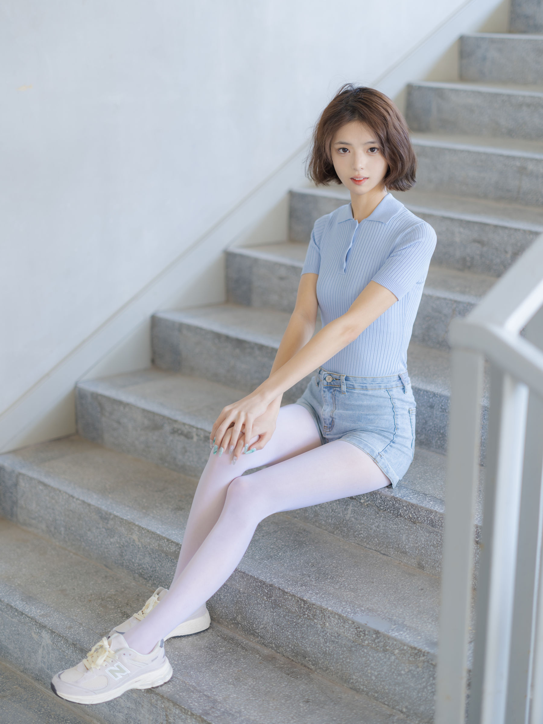 森萝财团写真 - 媛媛 试拍 15D超薄白丝