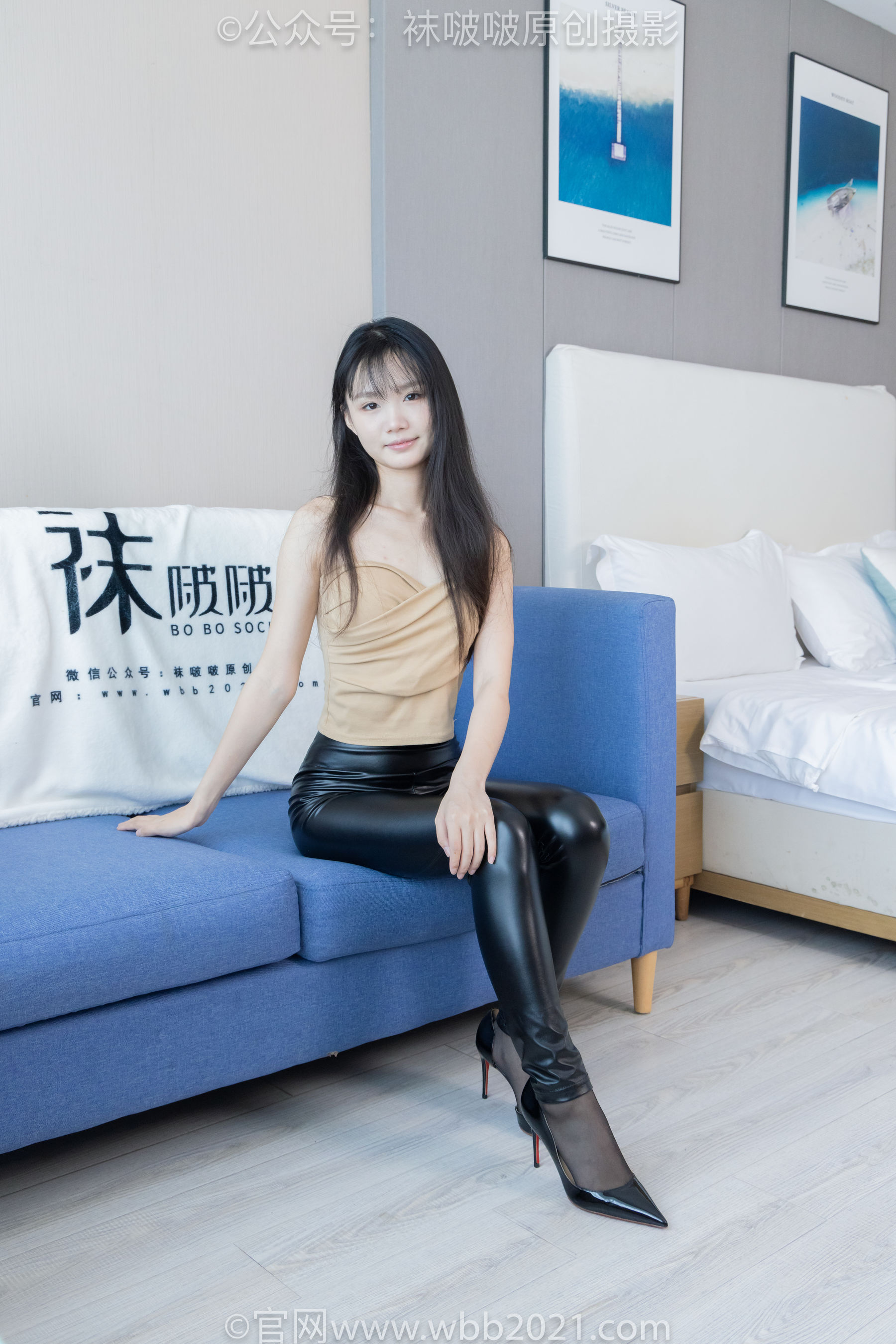 BoBoSocks袜啵啵 No.515 甜甜圈 - 高跟鞋、薄黑丝、皮裤裤里丝