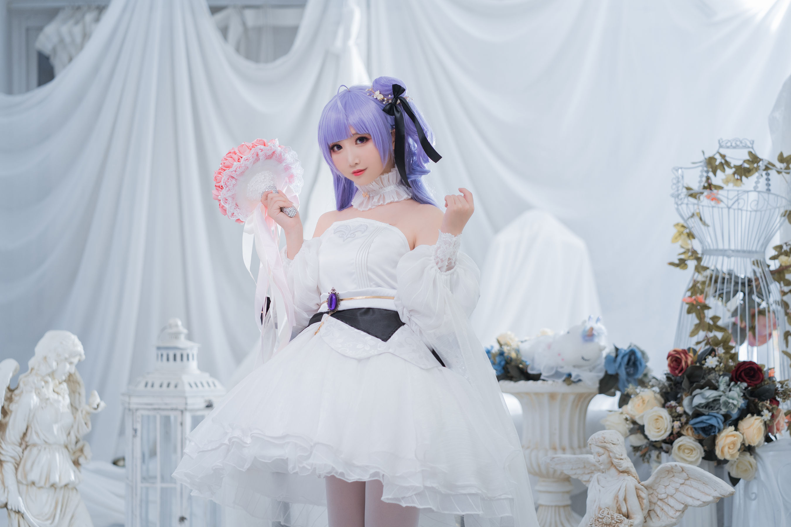 [Cosplay写真] 可爱人气Coser面饼仙儿 - 独角兽婚纱