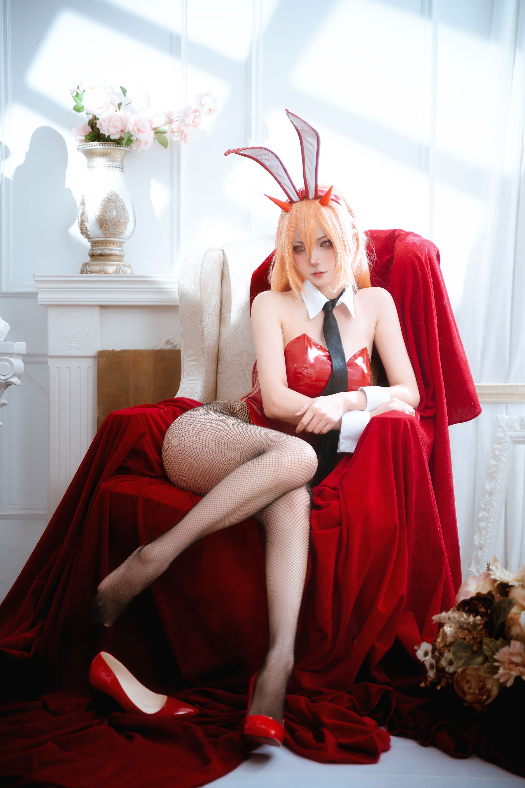 Seya-狮砸 - 电锯人 帕瓦&玛奇玛 兔女郎