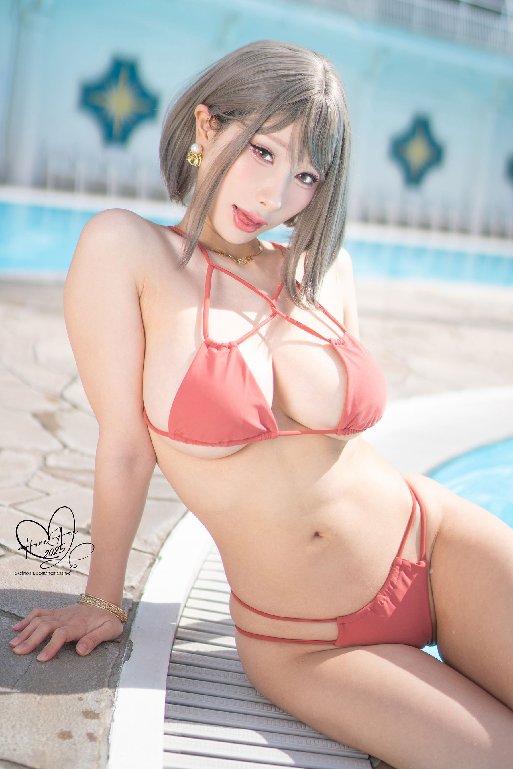Hane Ame 雨波写真 - Original Tangerine Heat swimsuit 橘爆夏日 泳裝
