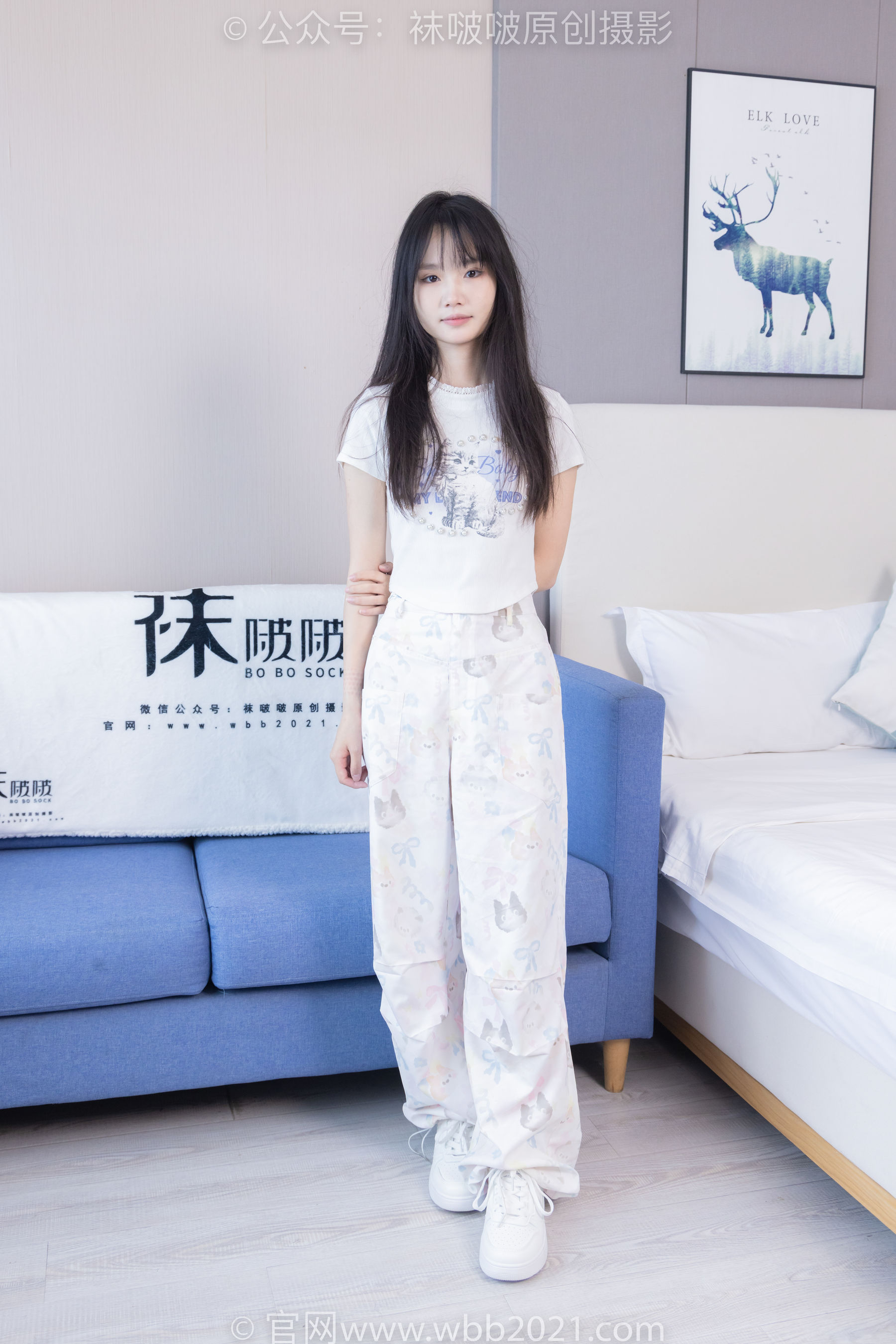 BoBoSocks袜啵啵 No.550 甜甜圈 - 板鞋自然穿脏白棉袜