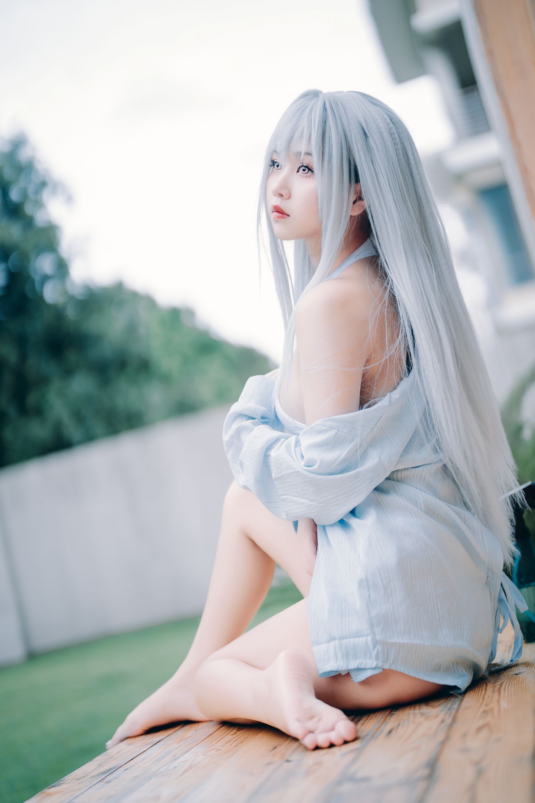 阳光美少女萌芽儿o0 - 白泳装