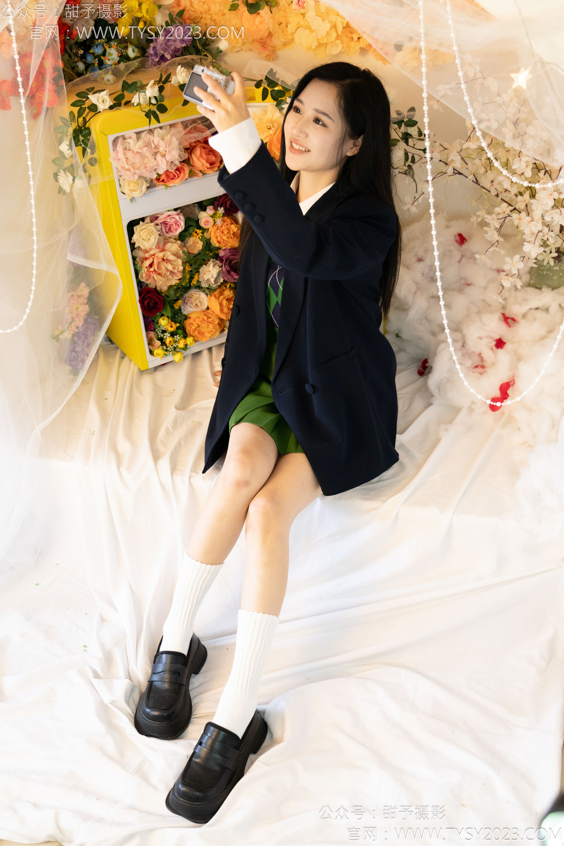 甜予摄影 NO.139 澜澜 - 皮鞋、白棉袜、裸足