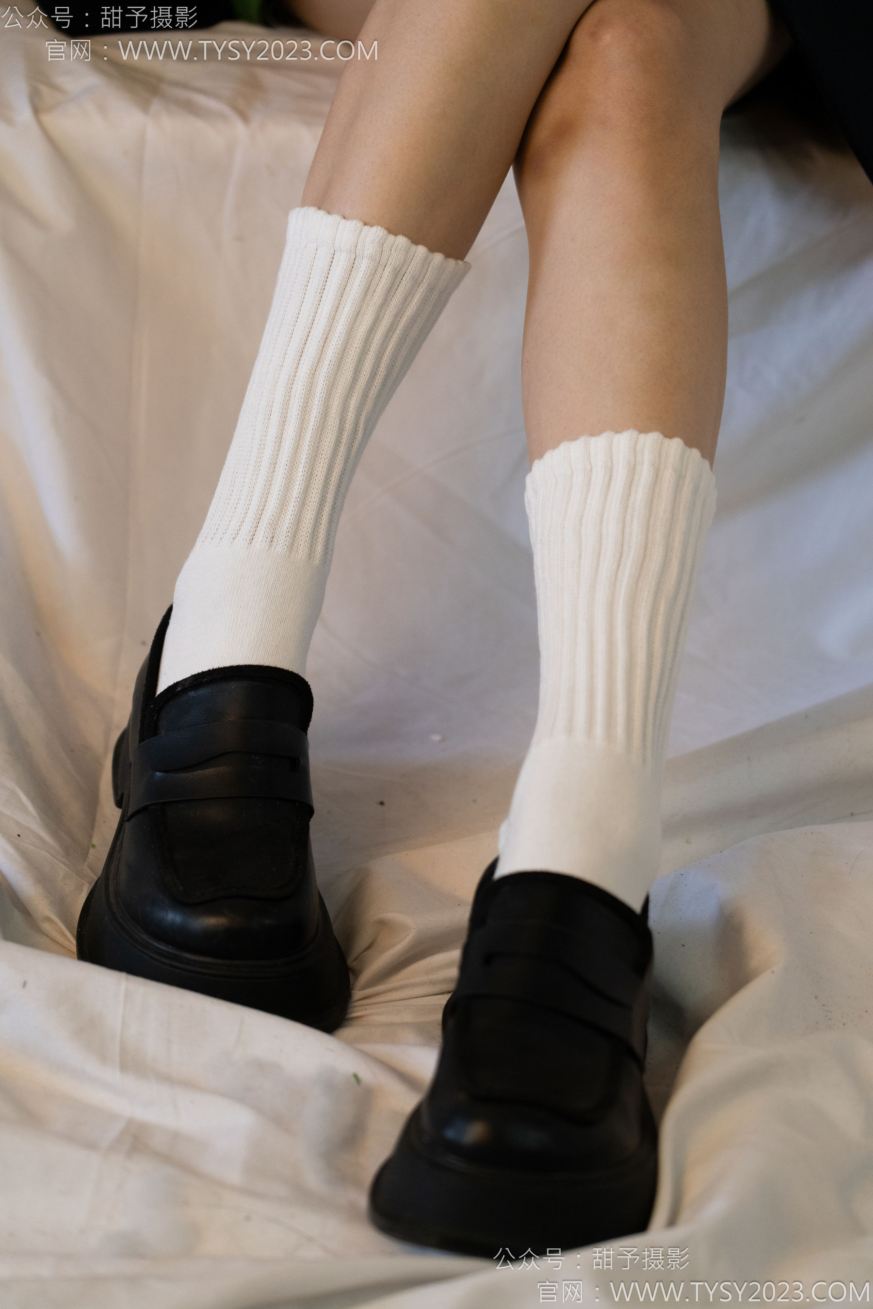 甜予摄影 NO.139 澜澜 - 皮鞋、白棉袜、裸足