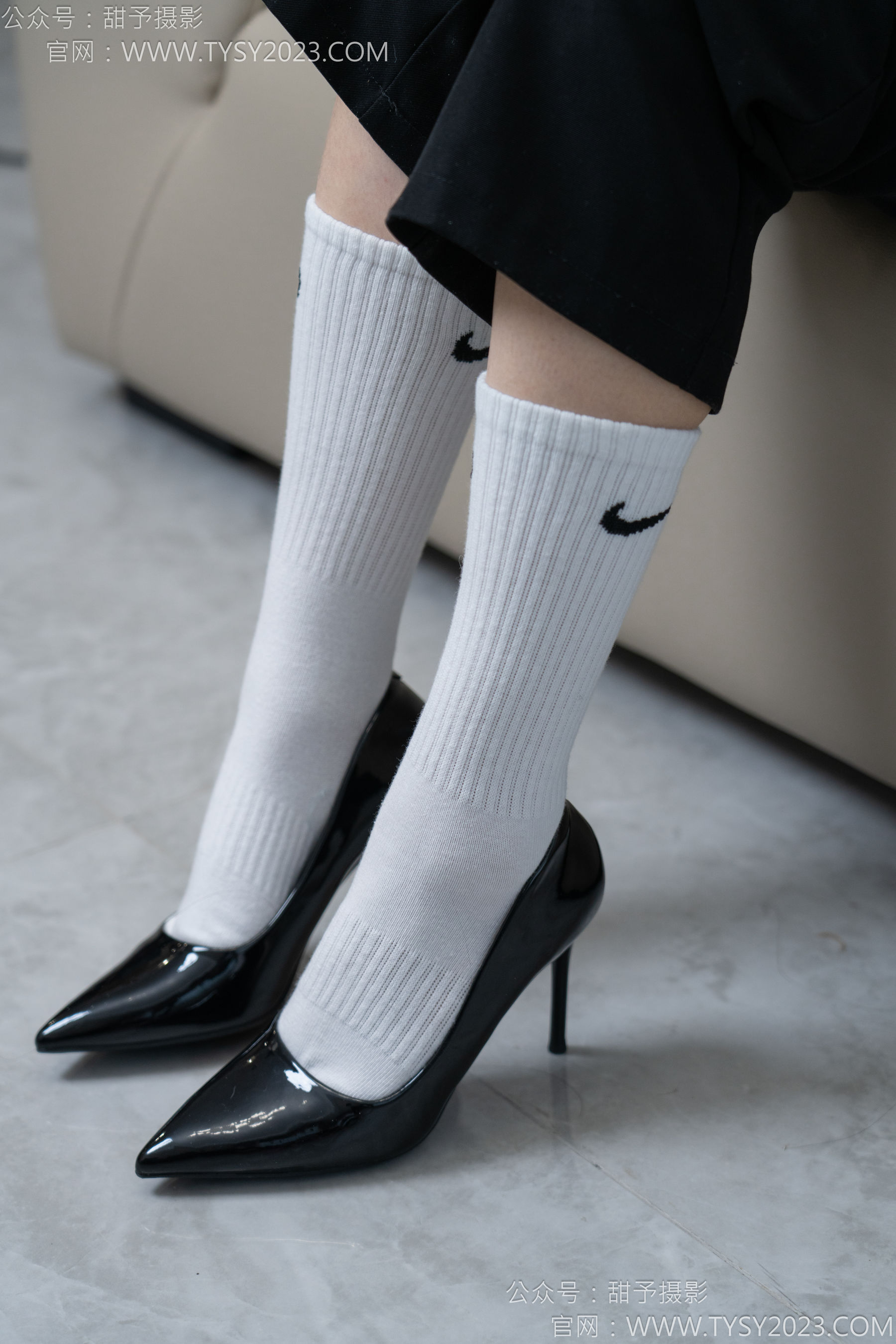 甜予摄影 No.147 澜澜 - 凉鞋、高跟鞋、长腿袜、白棉袜