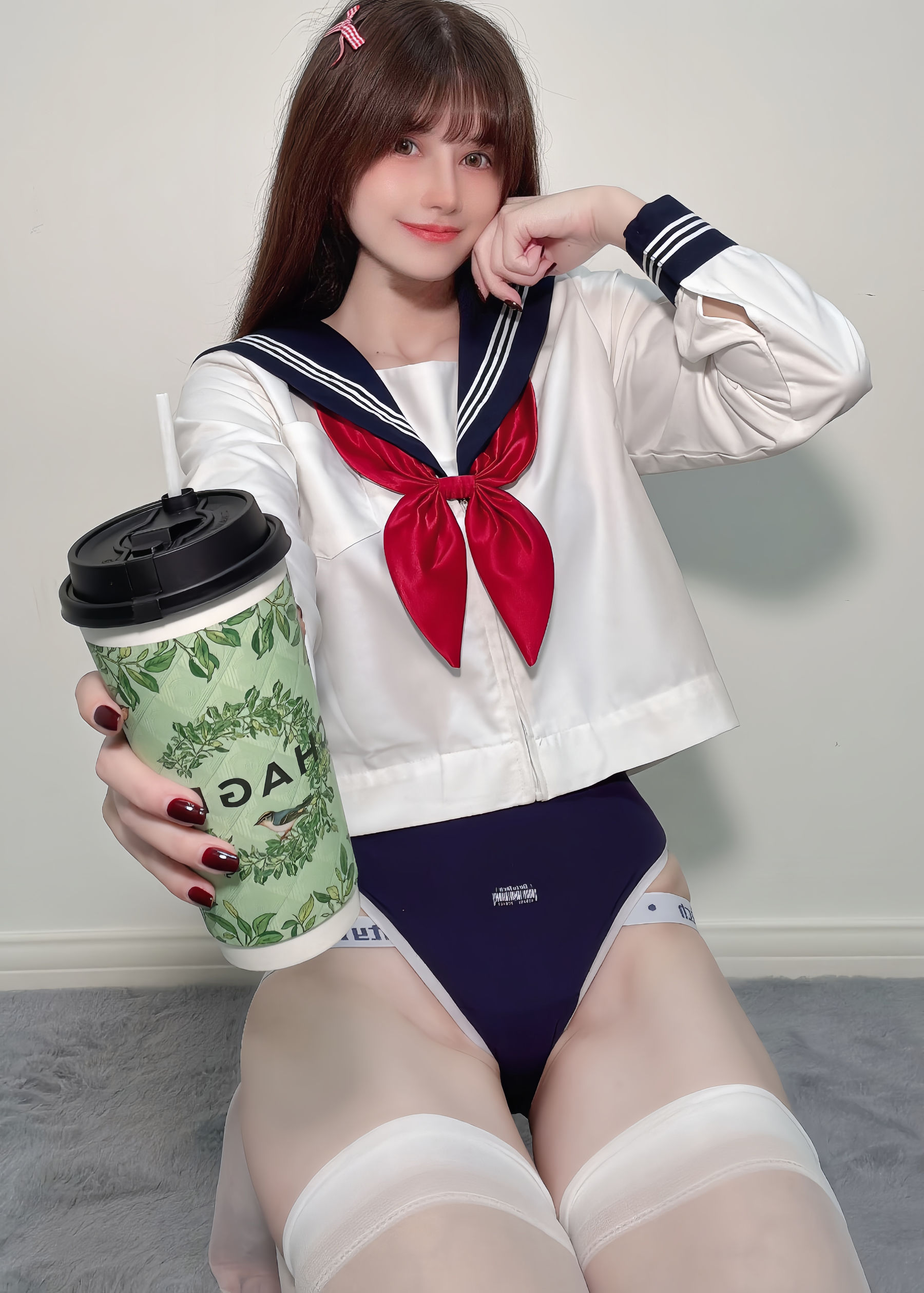 鹿八岁 - 白丝水手服