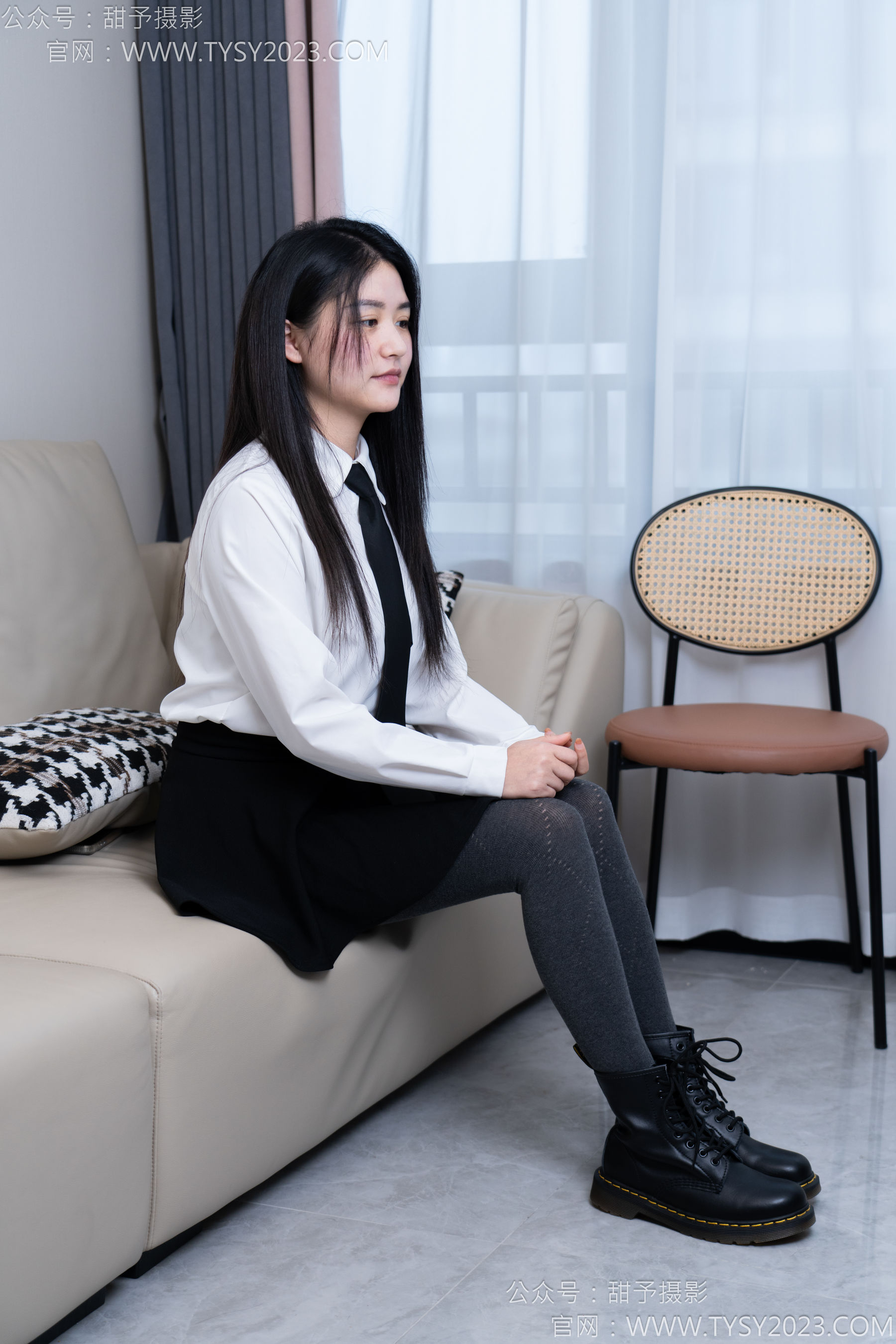 甜予摄影 No.168 澜澜 - 短靴、小腿袜、肉丝