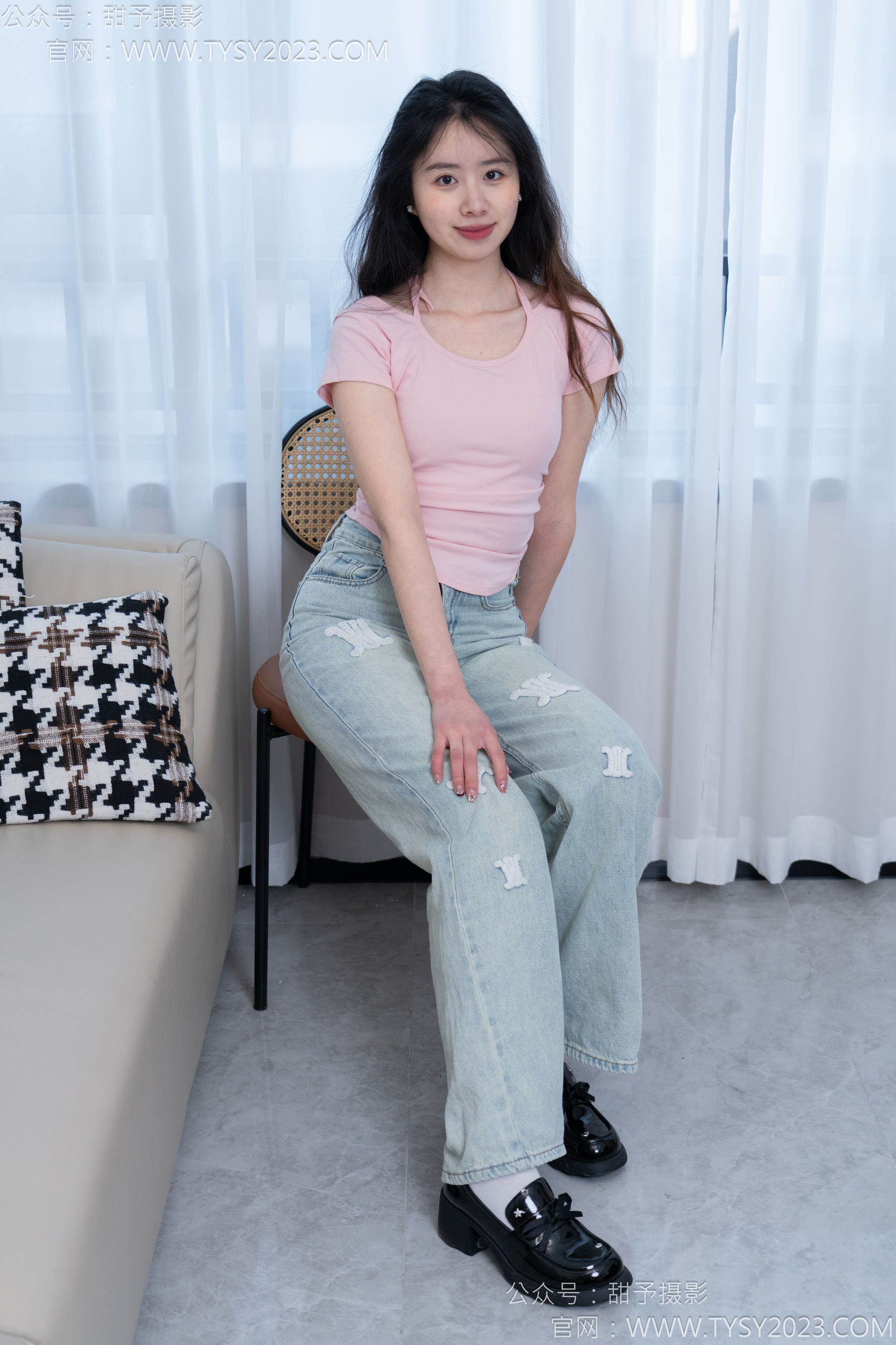 甜予摄影 No.162 知知 - 皮鞋、白棉袜、裸足