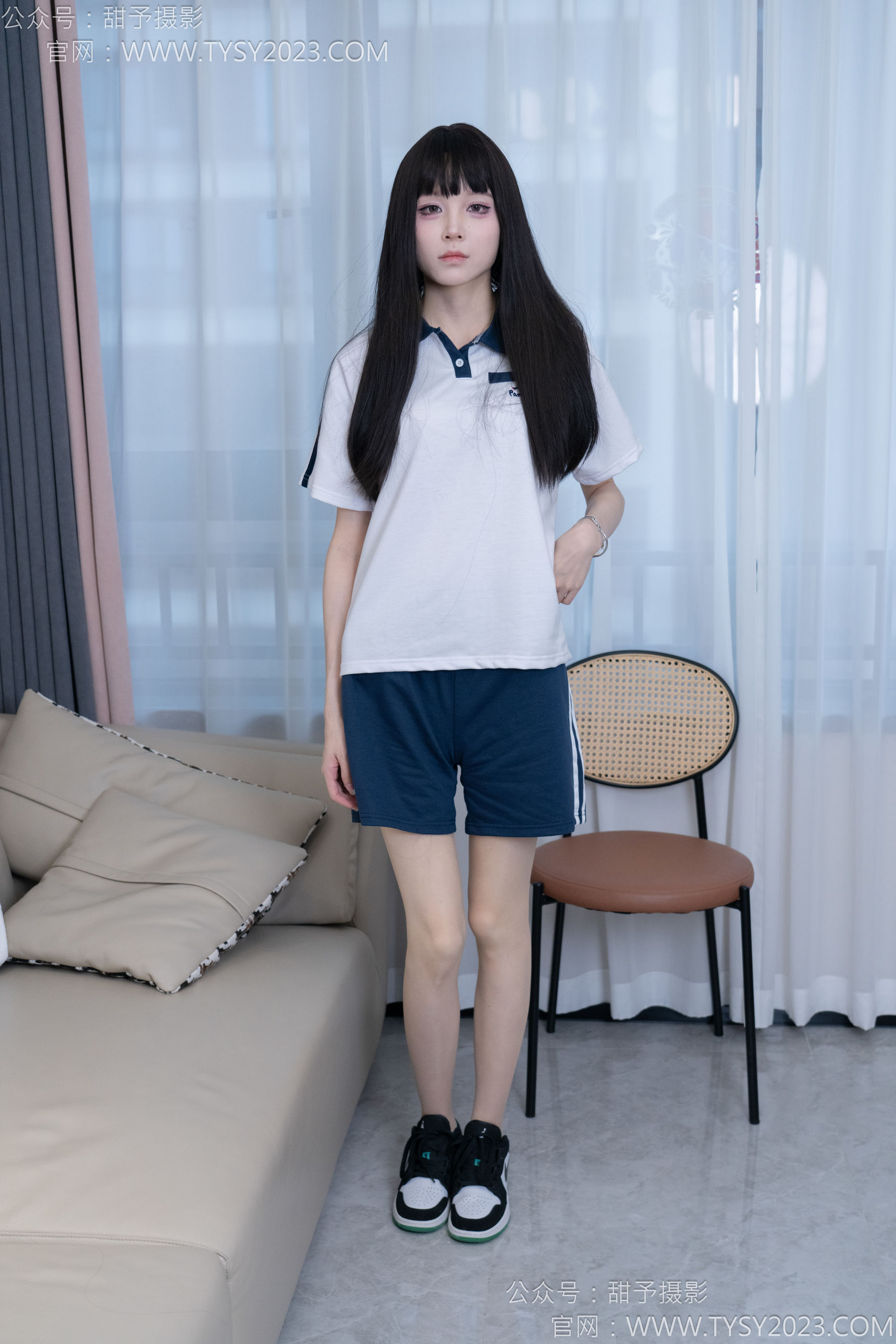 甜予摄影 No.176 珞珞 - 板鞋、薄肉丝
