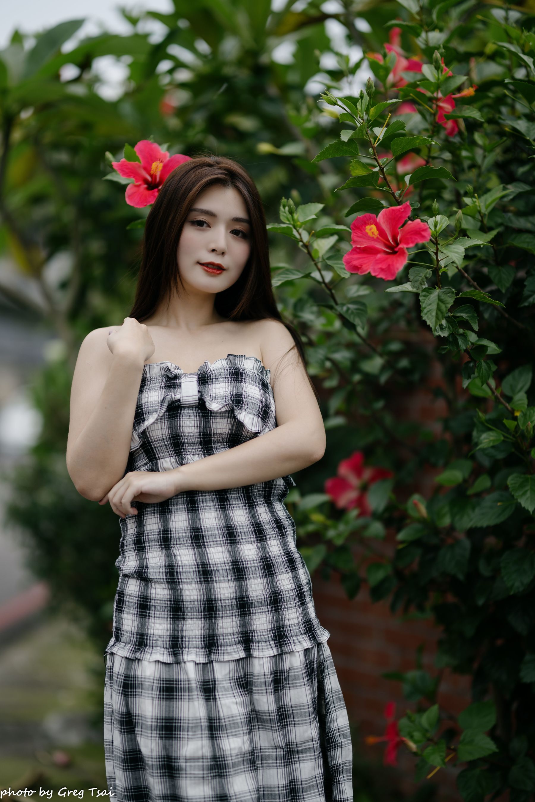 筱筱 - 桃园 格子裙