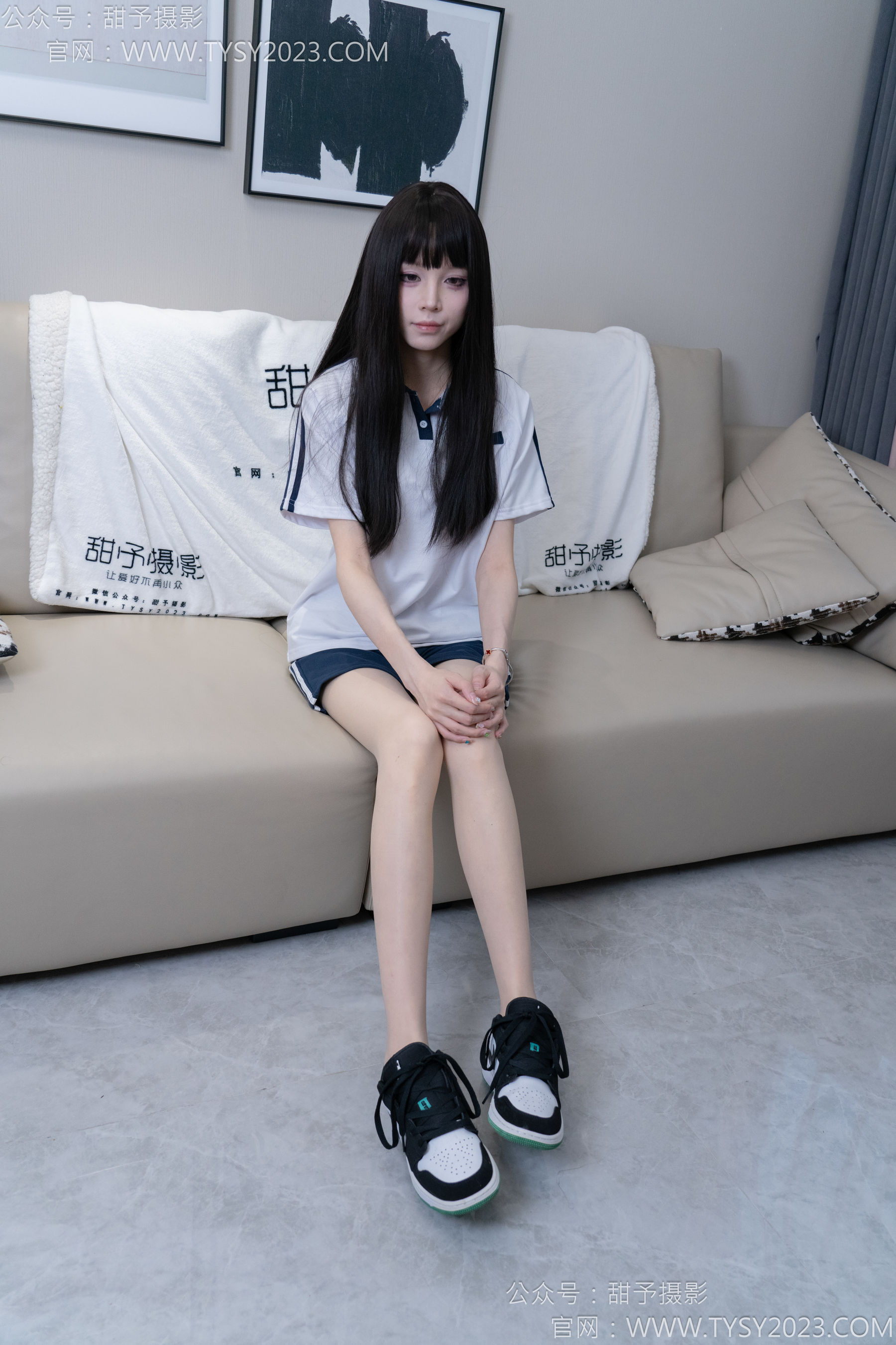 甜予摄影 No.176 珞珞 - 板鞋、薄肉丝
