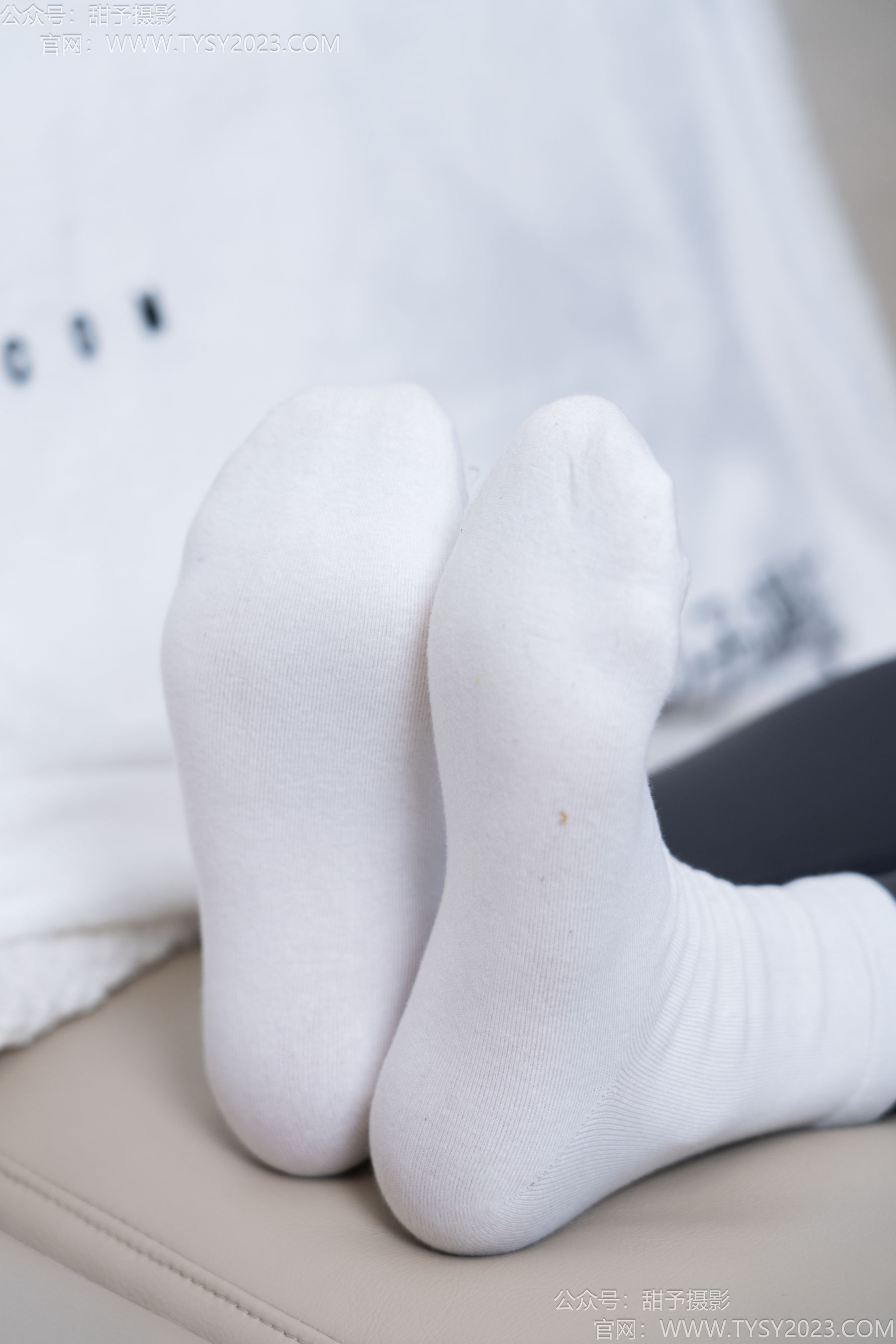甜予摄影 No.192 澜澜 - 高跟鞋、白棉袜、裸足