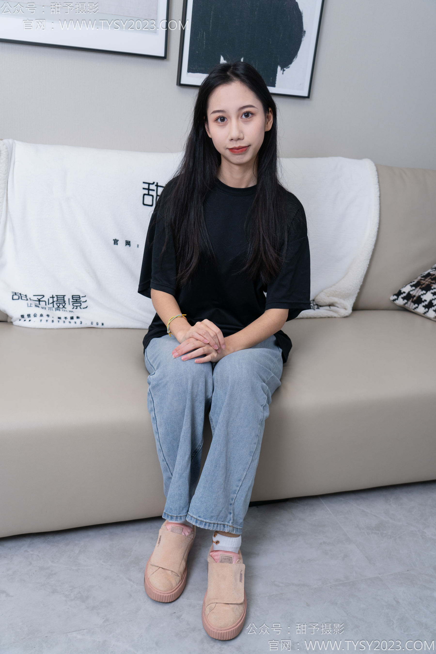 甜予摄影 No.163 娃娃 - 板鞋、白棉袜、裸足